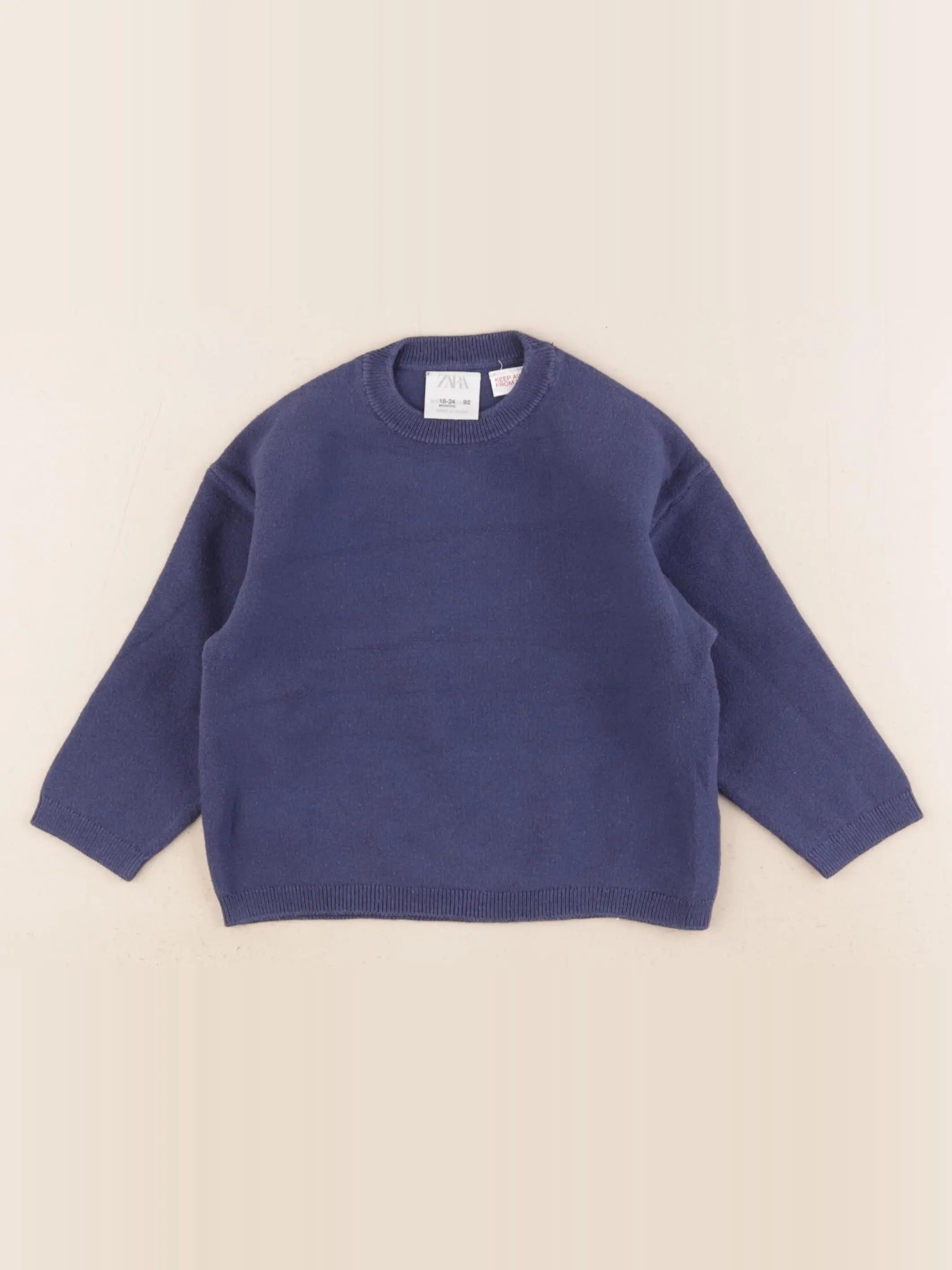 Zara - pull bleu - 18/24 mois