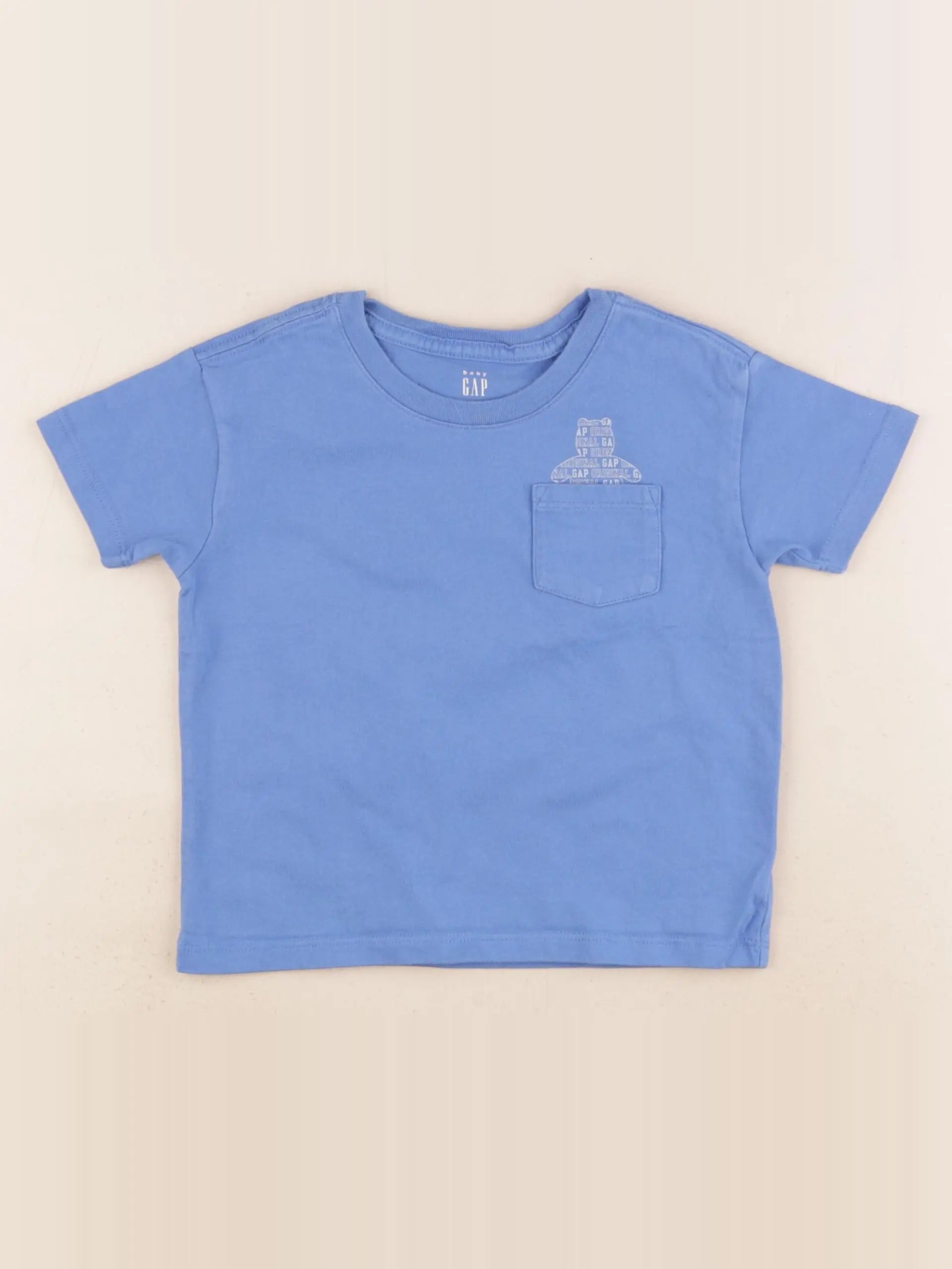 GAP - tee-shirt imprimé au dos bleu - 2 ans