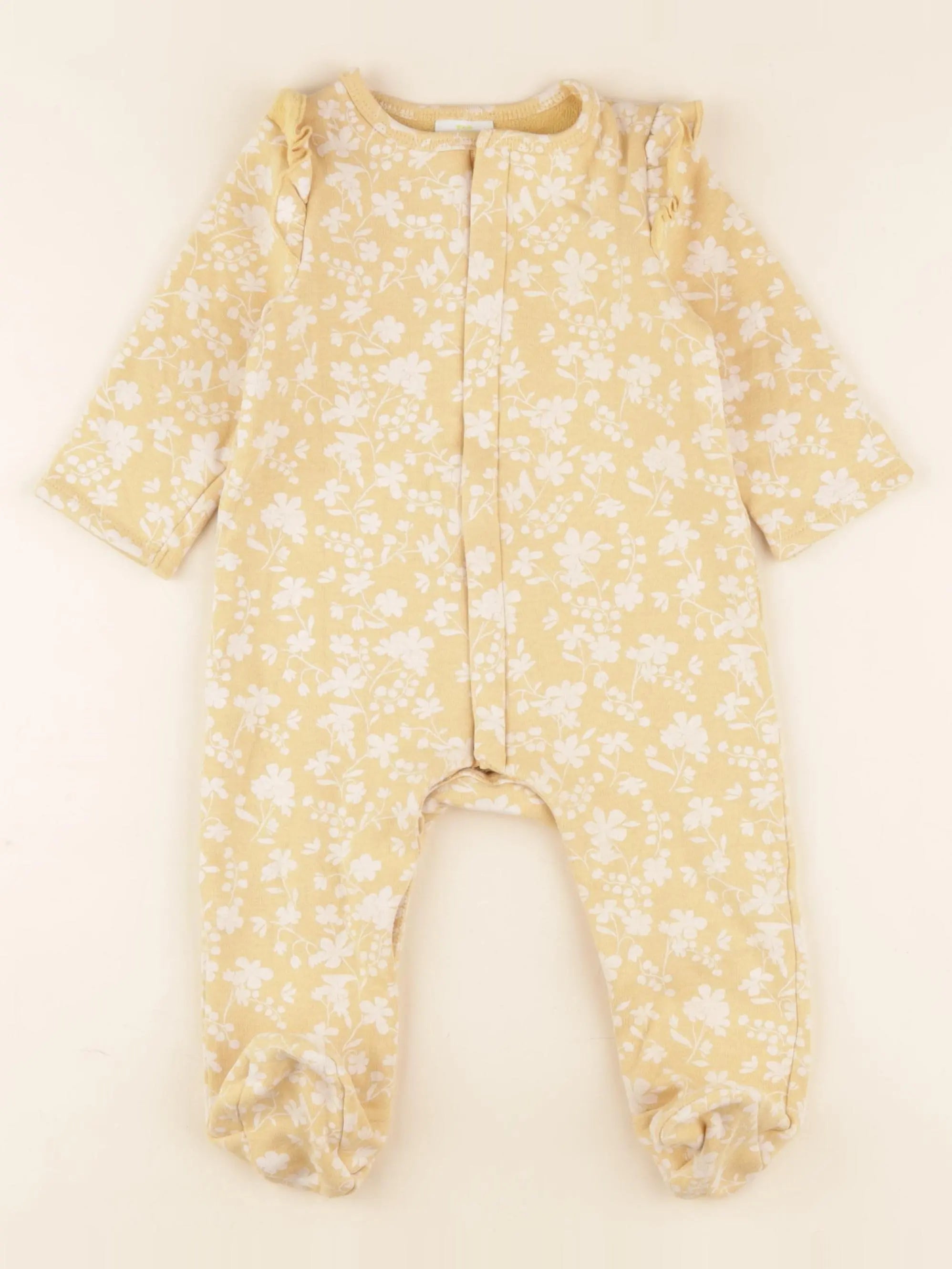 Tape à l'oeil - pyjama coton jaune - 12 mois