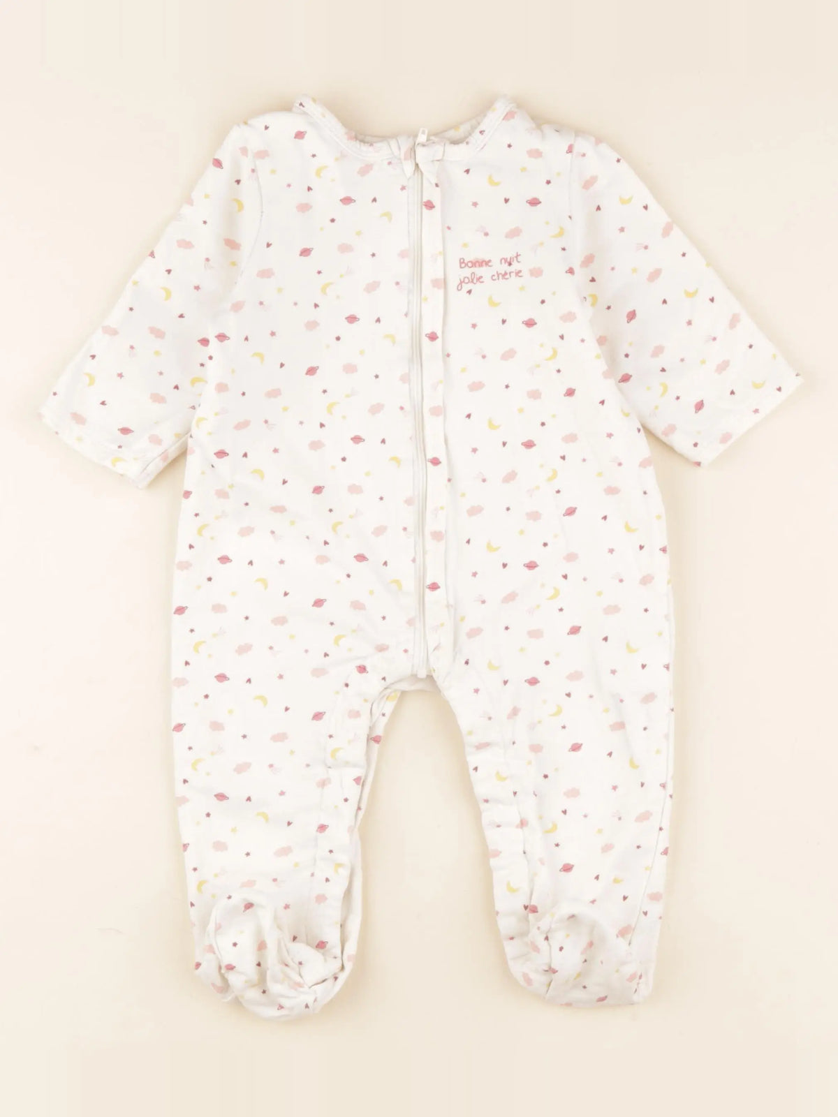 Tape à l'oeil - pyjama coton beige - 12 mois
