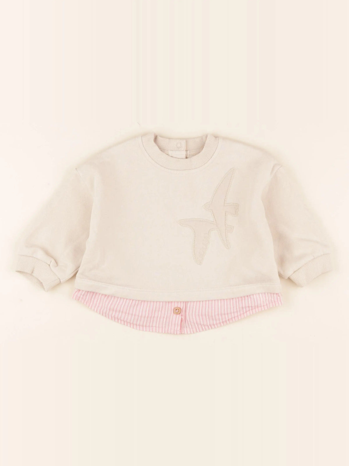 Tape à l'oeil - sweat beige - 12 mois
