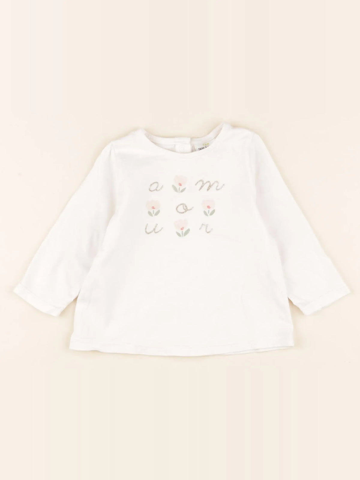 Tape à l'oeil - tee-shirt blanc - 6 mois