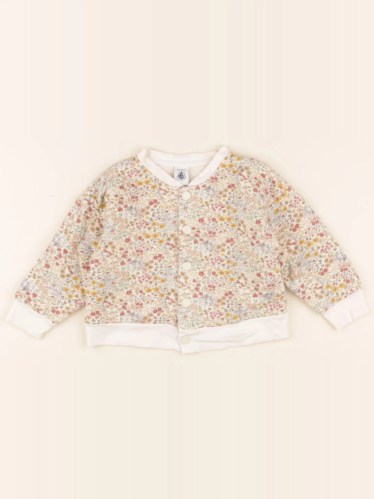 Petit Bateau - sweat beige - 24 mois
