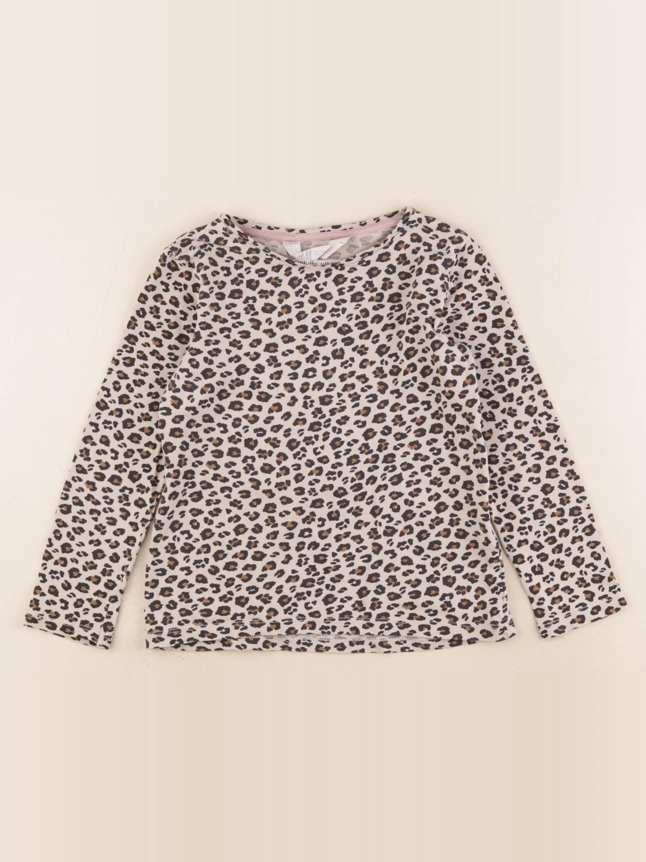 H&M - tee-shirt marron - 4/6 ans