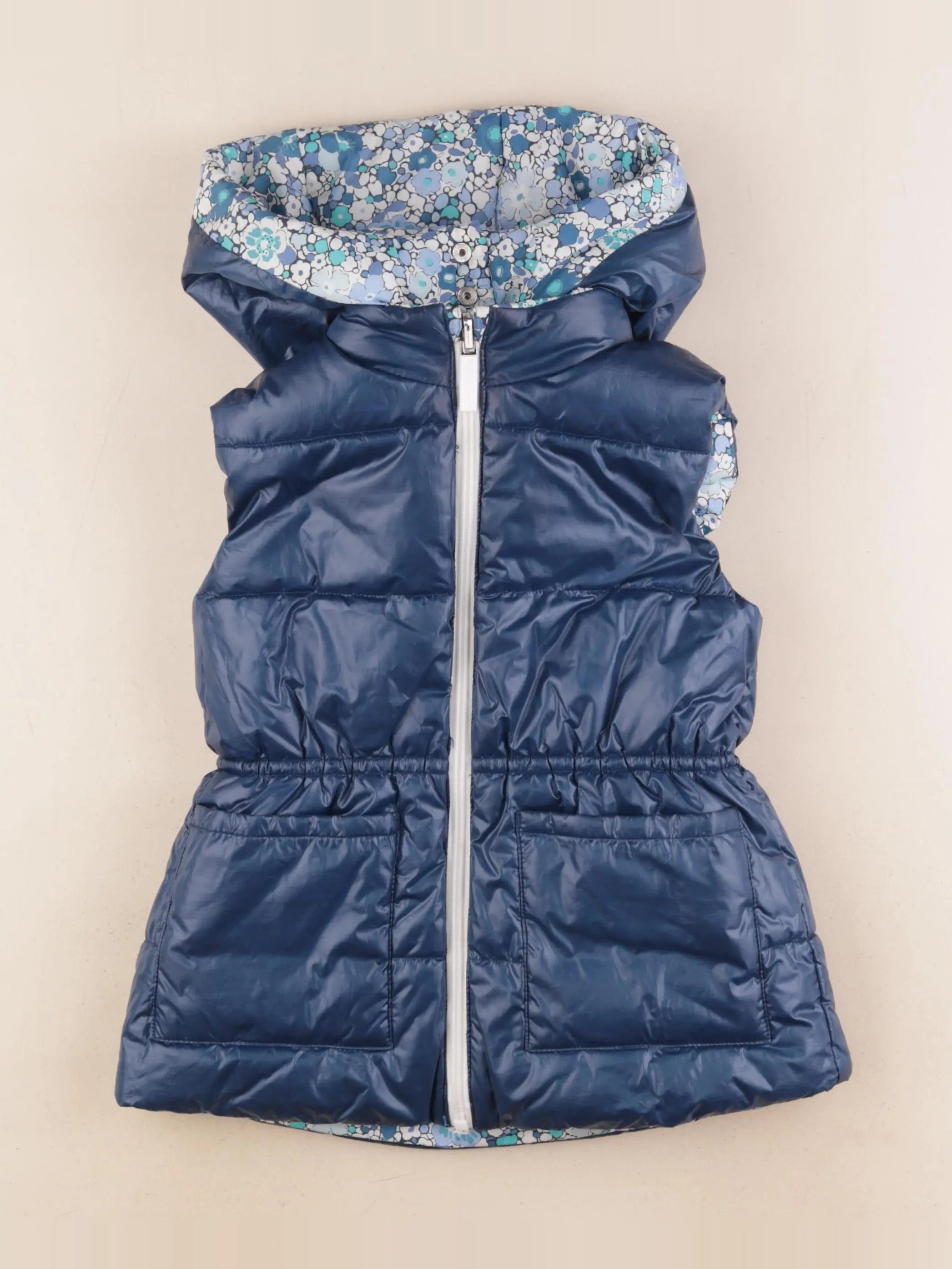 Jacadi - doudoune réversible bleu - 8 ans