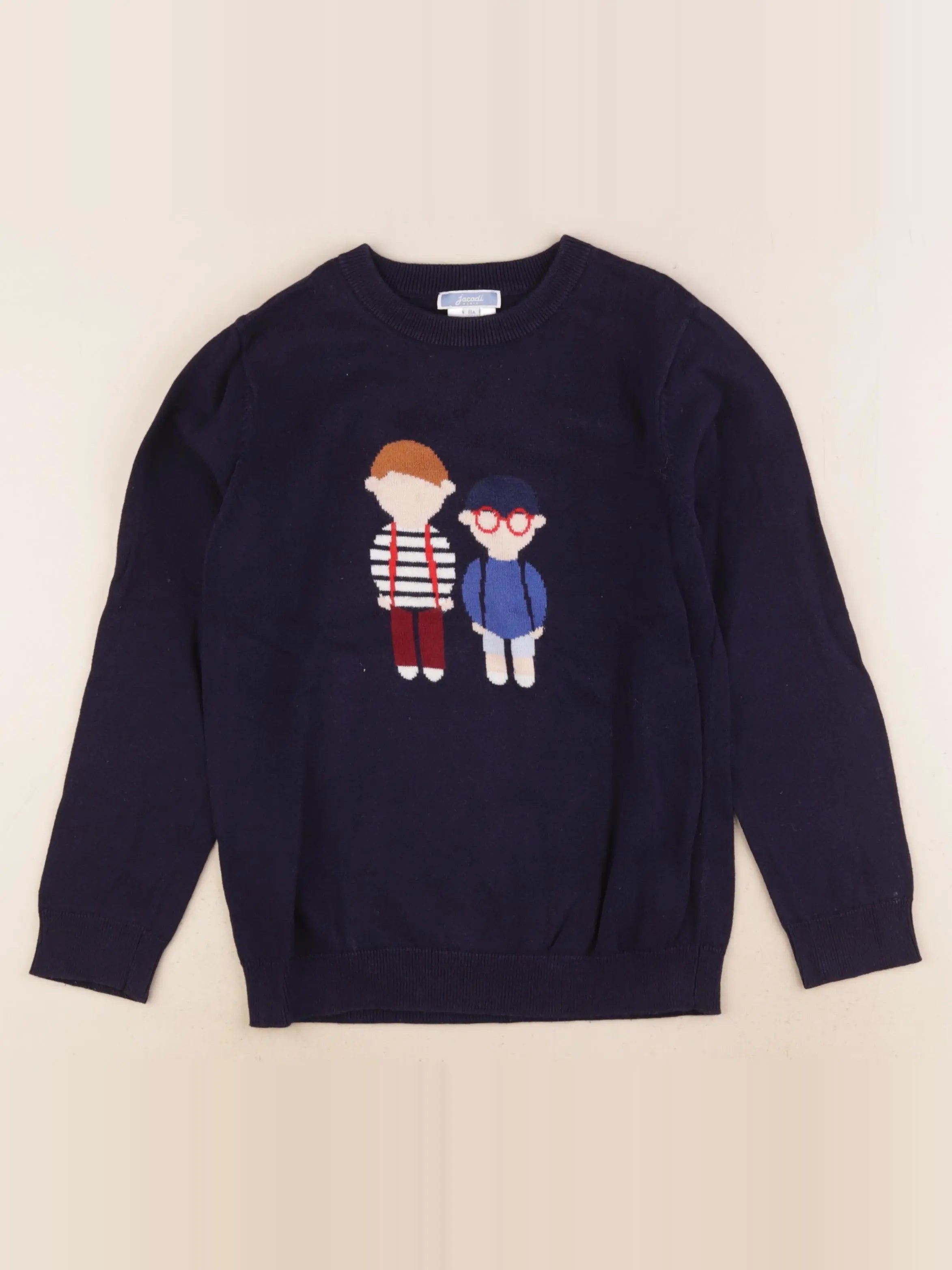 Jacadi - pull bleu - 8 ans