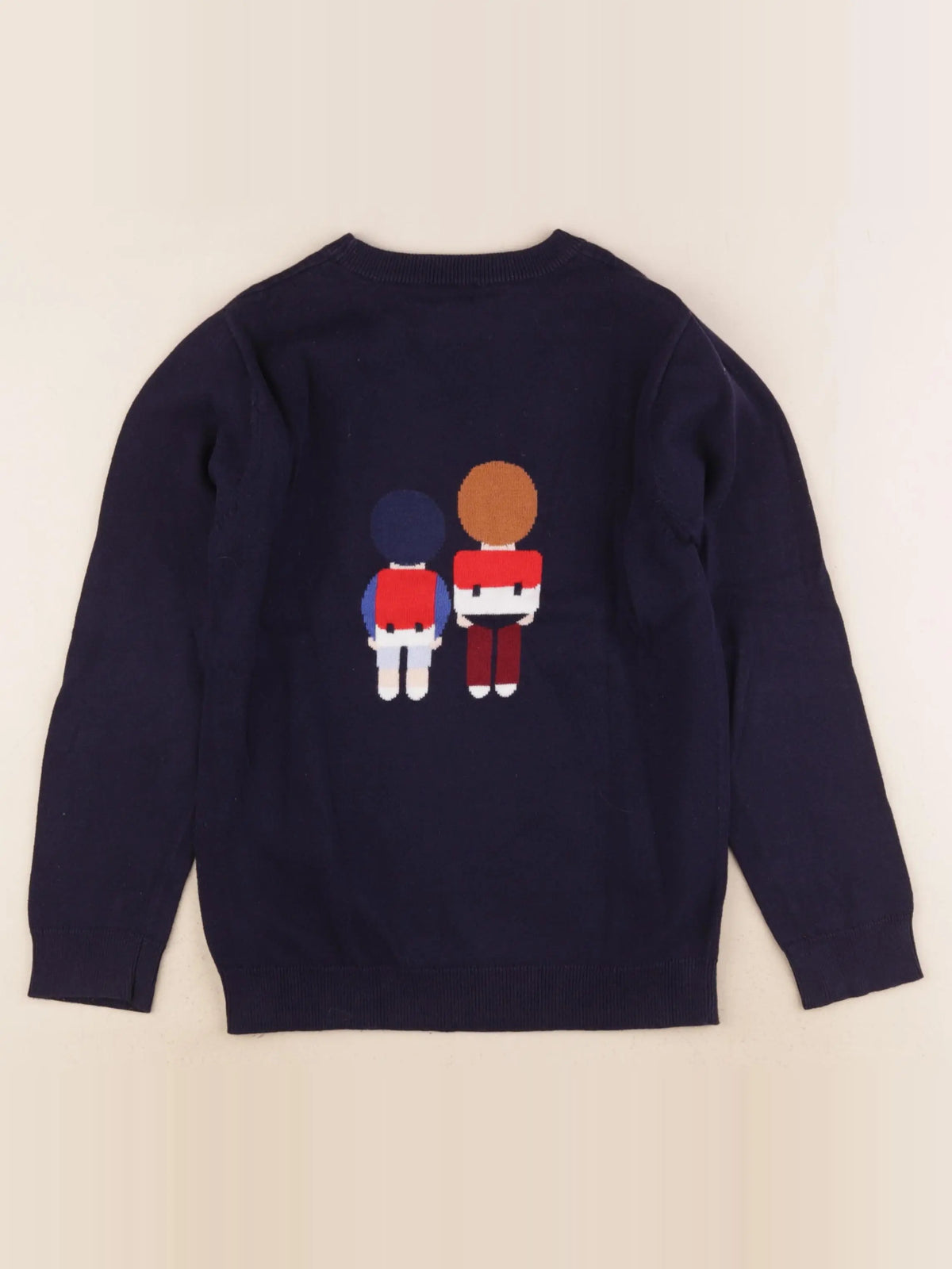 Jacadi - pull bleu - 8 ans