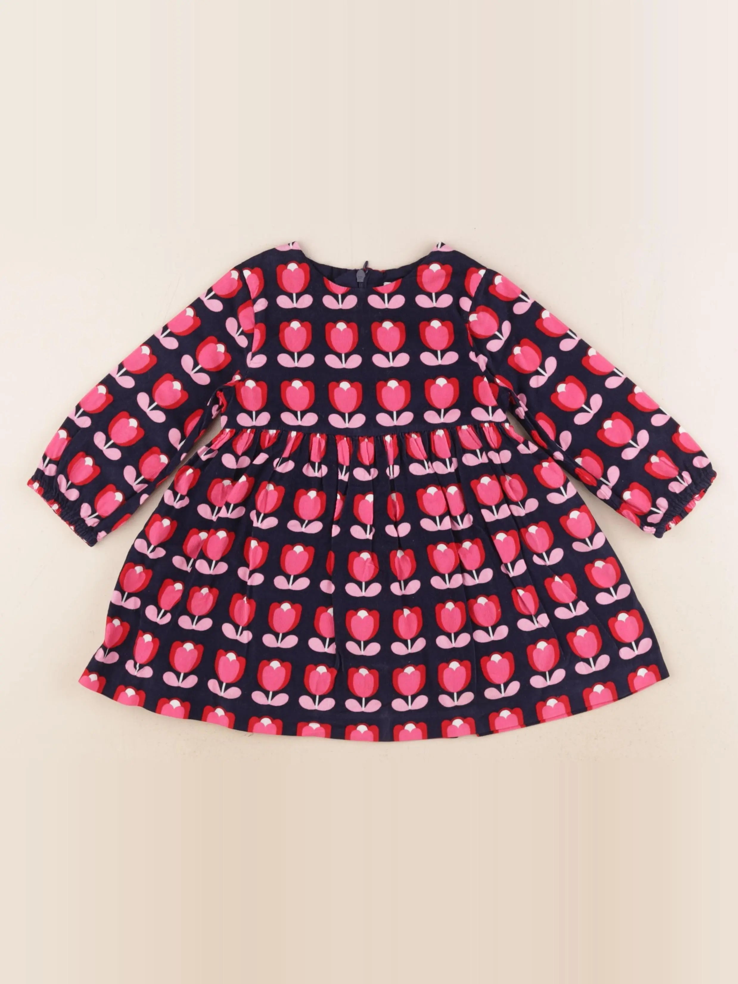 Jacadi - robe bleu, rose - 18 mois