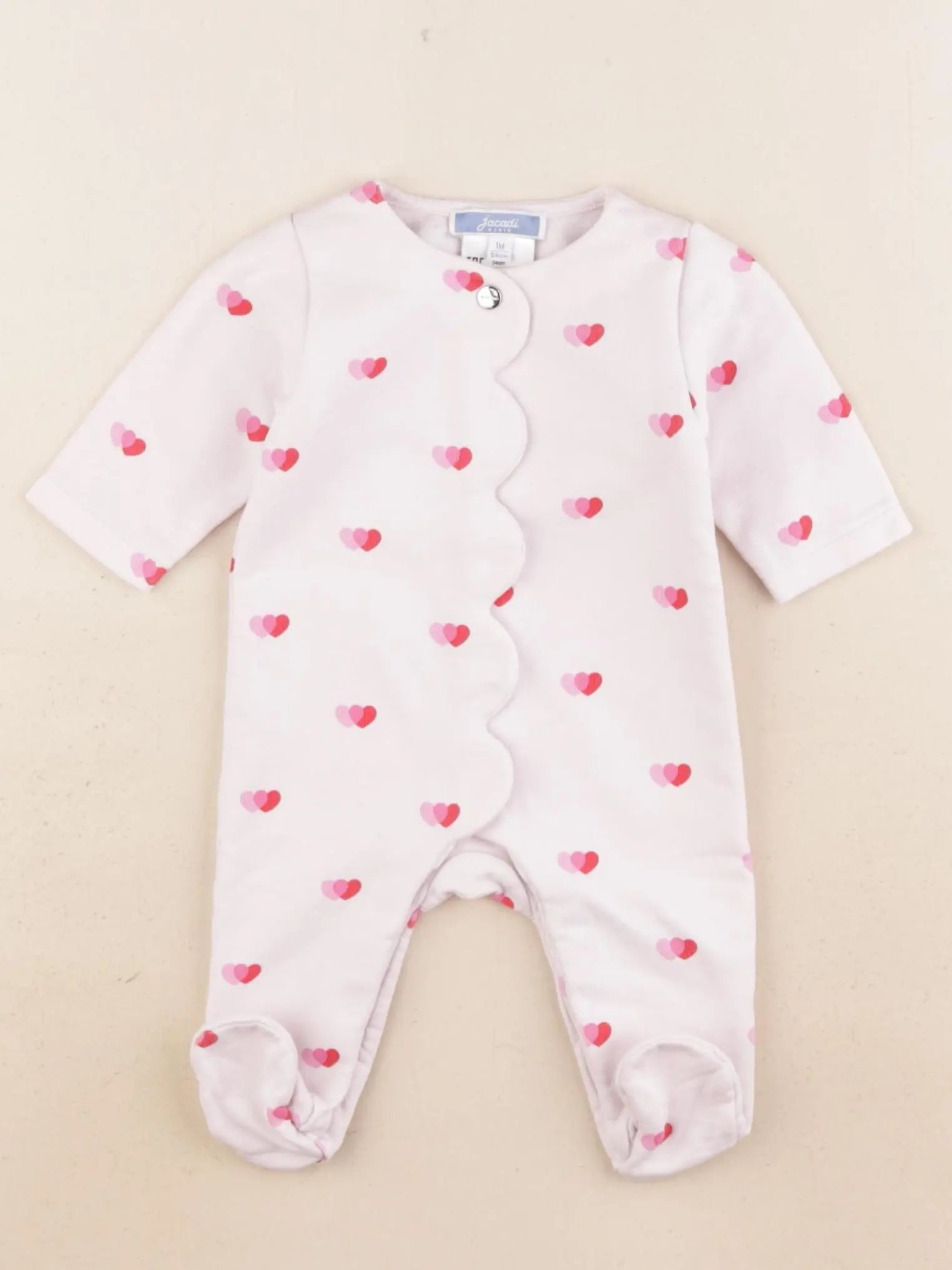 Jacadi - pyjama coton rose - 1 mois