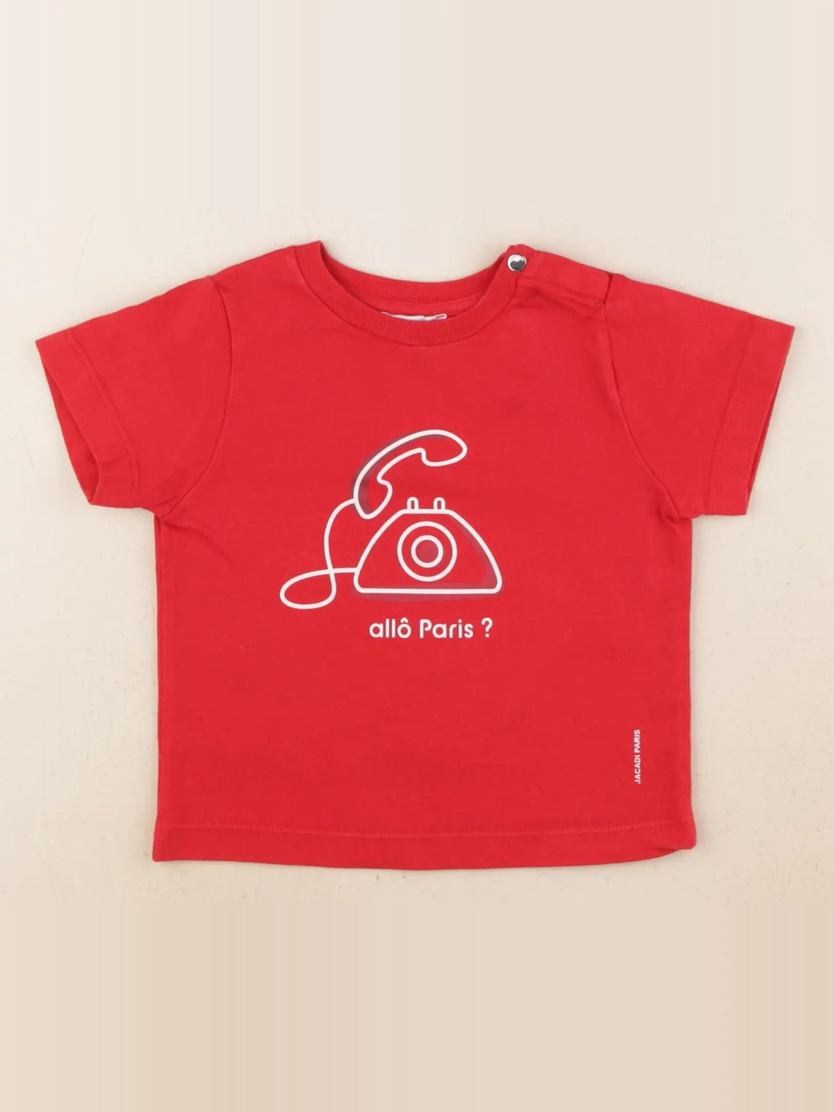 Jacadi - tee-shirt rouge - 18 mois