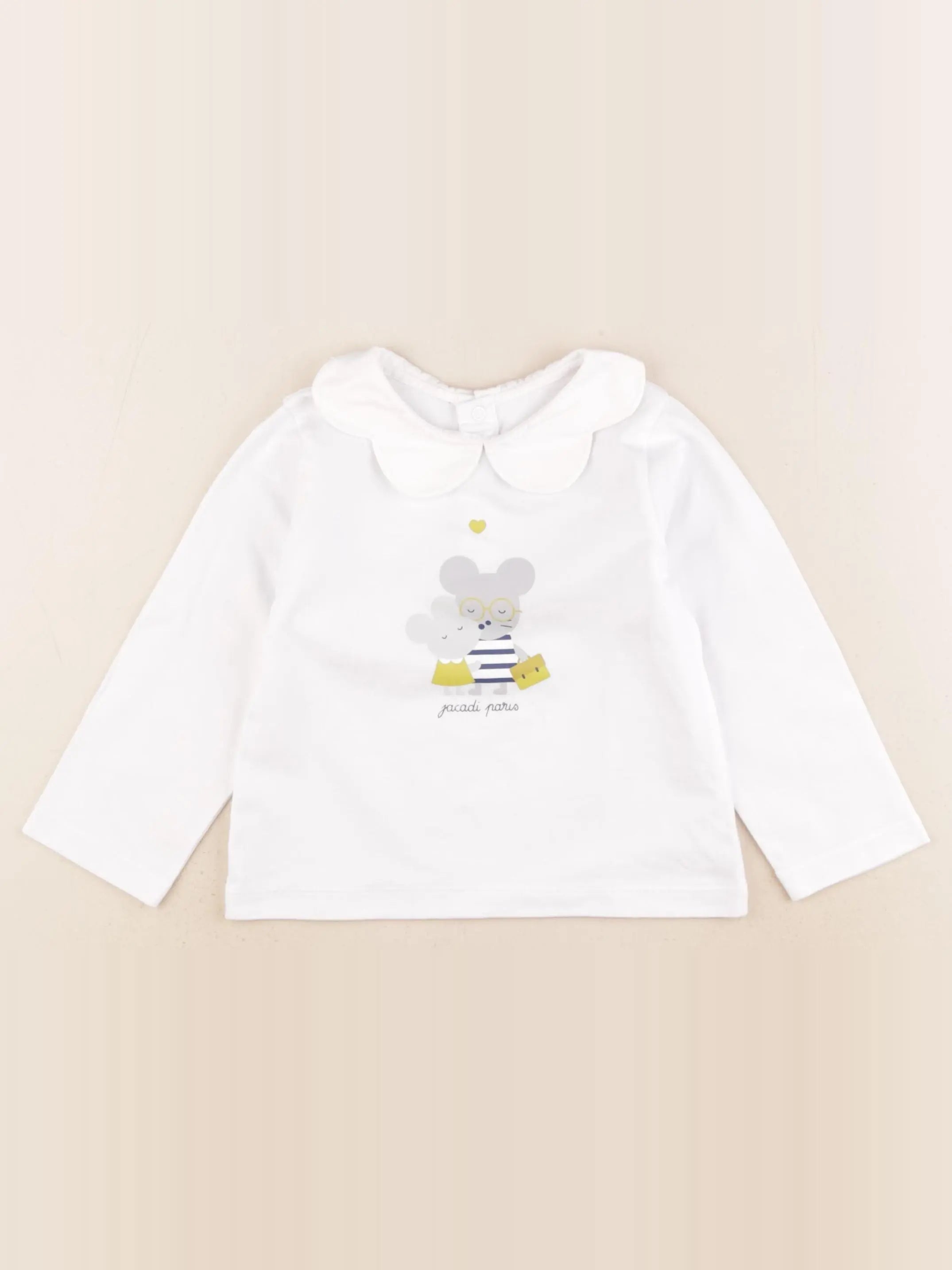 Jacadi - tee-shirt blanc - 36 mois