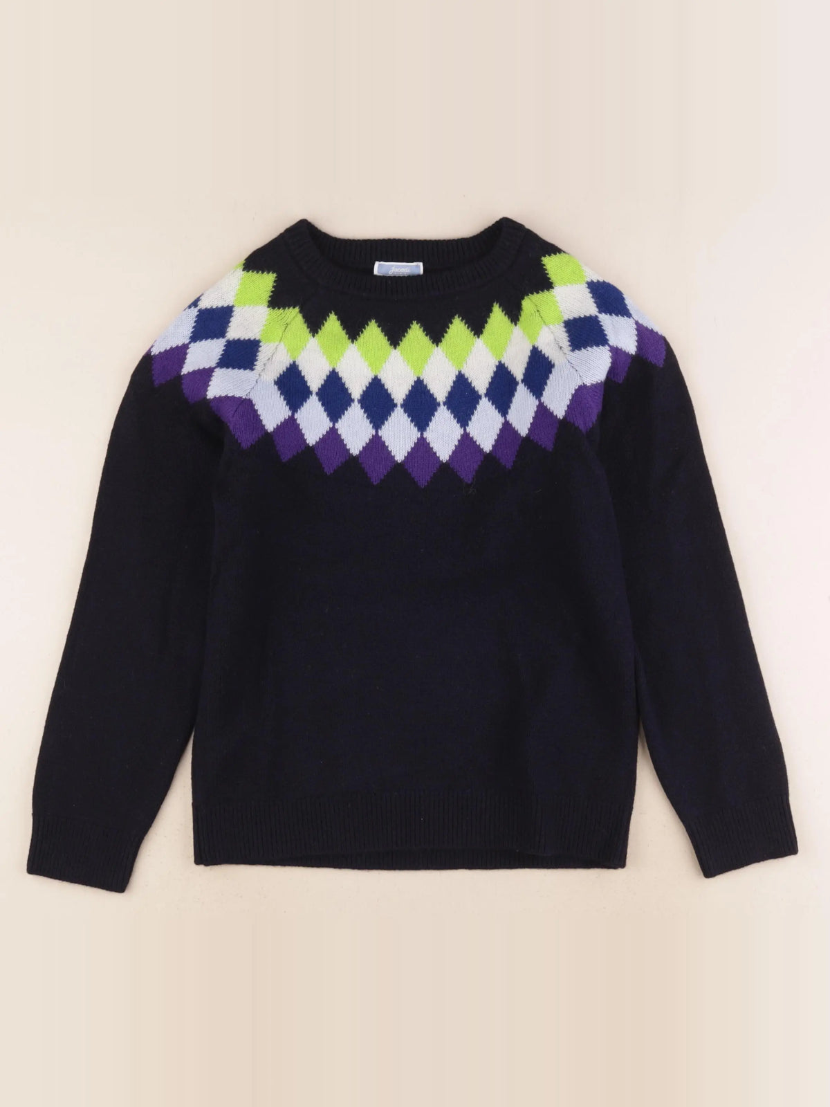 Jacadi - pull bleu, multicolore - 10 ans