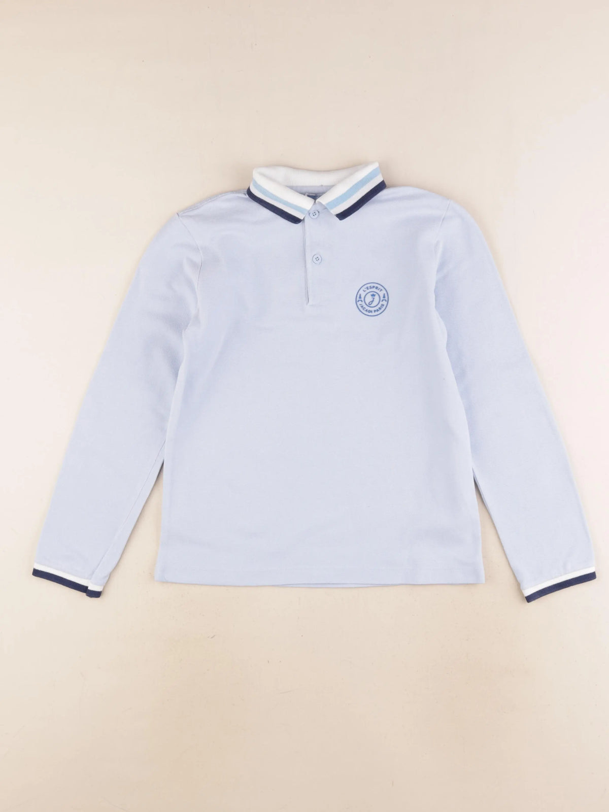 Jacadi - polo bleu - 8 ans