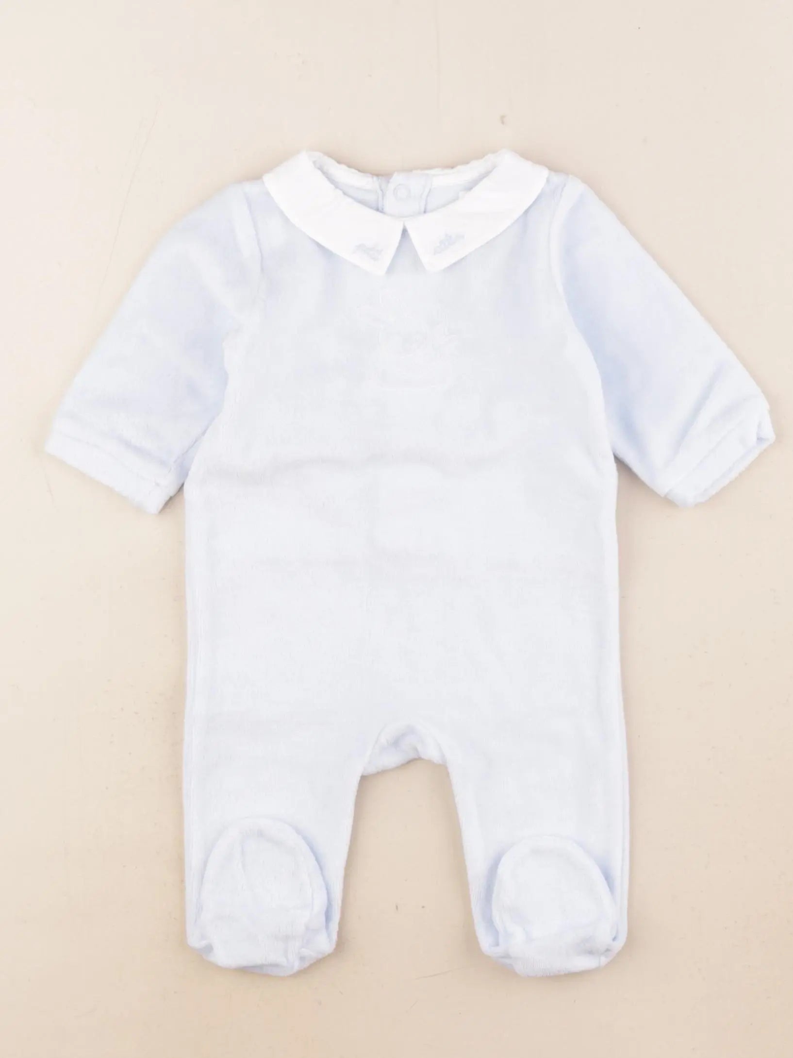 Jacadi - pyjama velours bleu - 3 mois