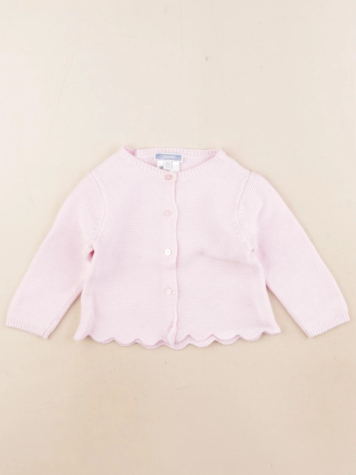 Jacadi - gilet rose - 12 mois