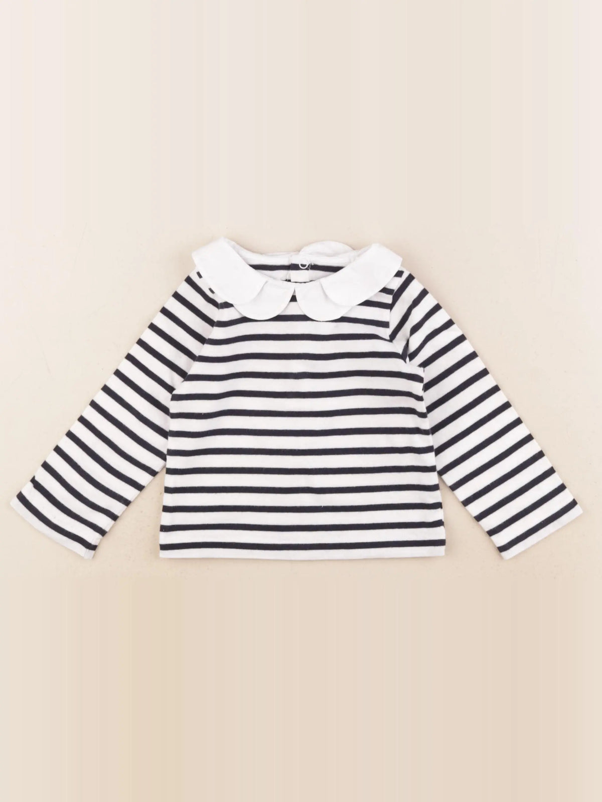 Jacadi - tee-shirt blanc, bleu - 18 mois