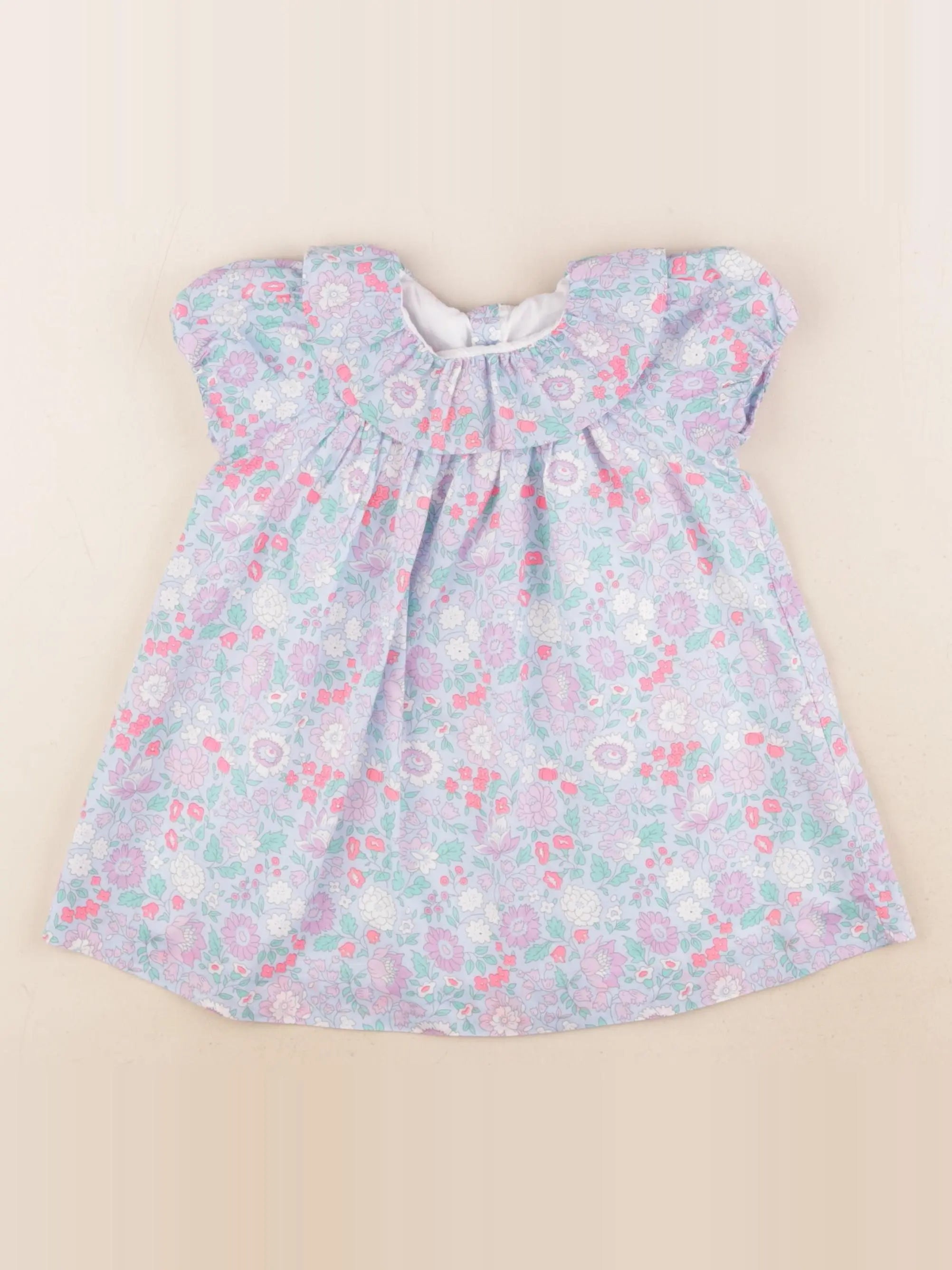Jacadi - robe liberty multicolore - 18 mois