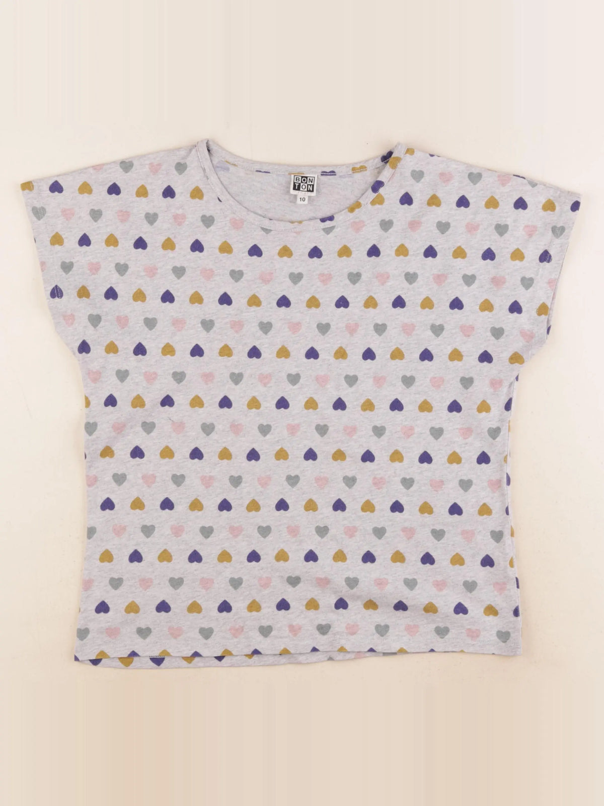 Bonton - tee-shirt gris - 10 ans