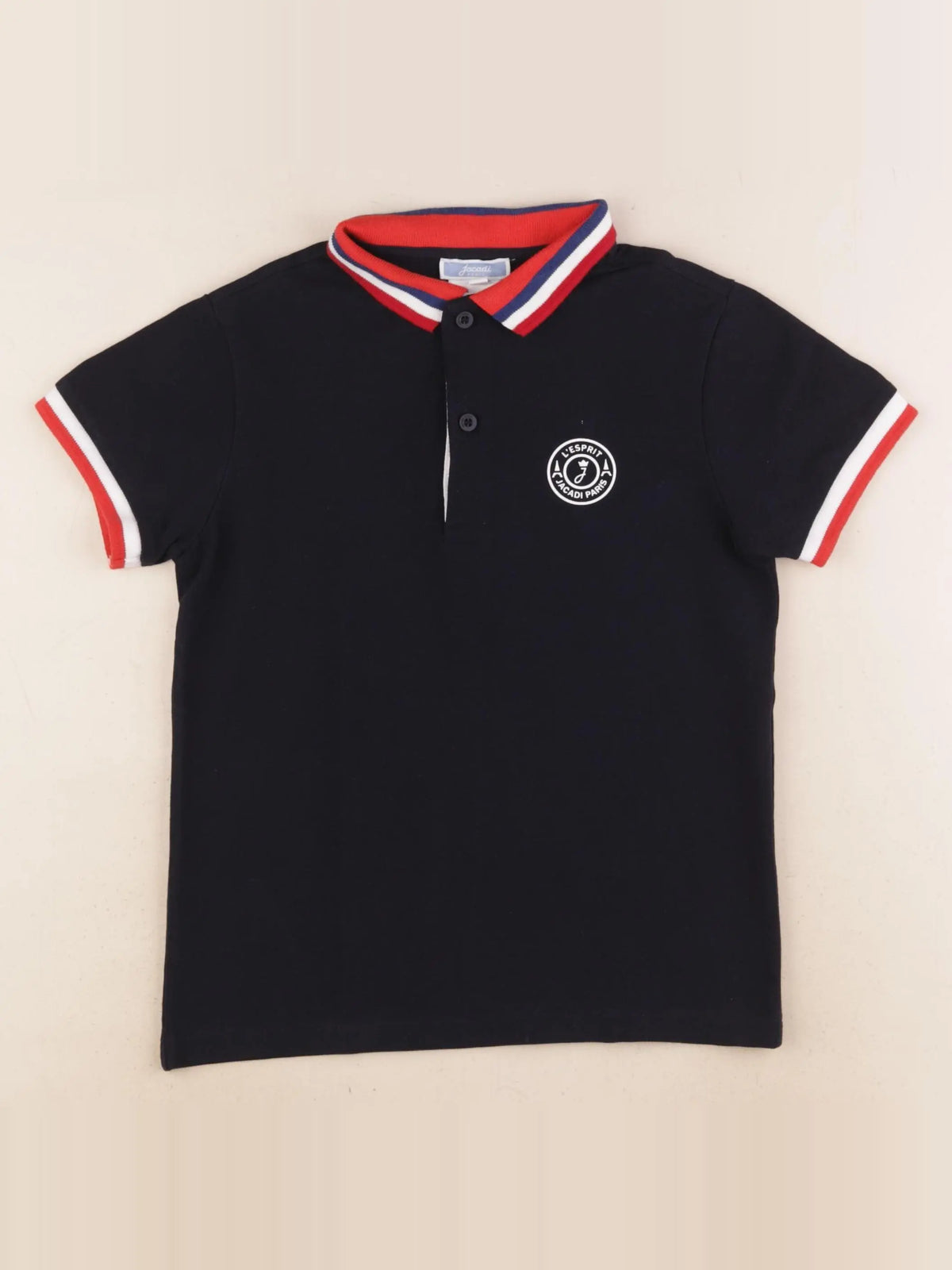 Jacadi - polo bleu - 8 ans