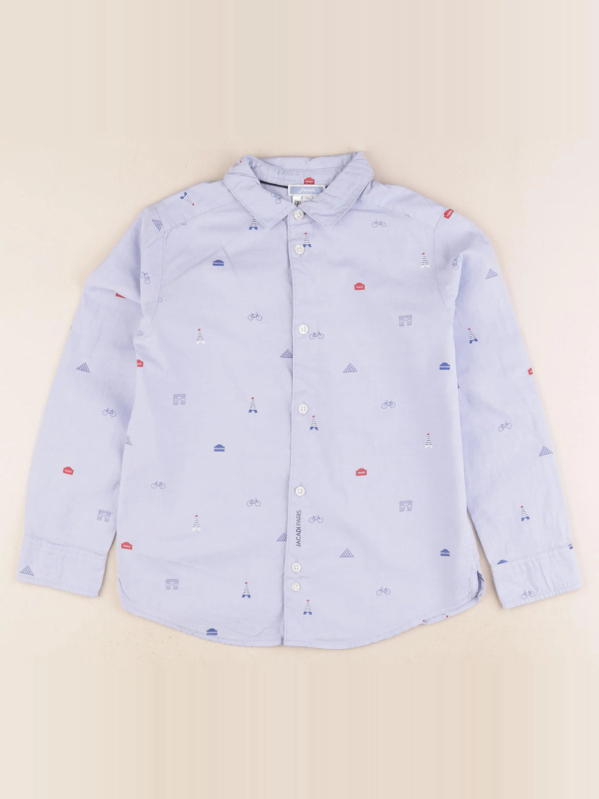 Jacadi - chemise bleu - 8 ans