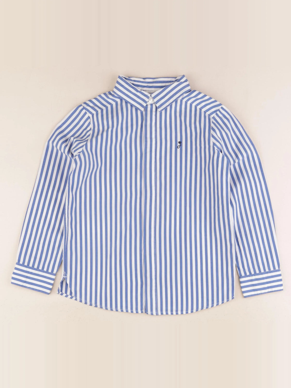 Jacadi - chemise blanc, bleu - 8 ans