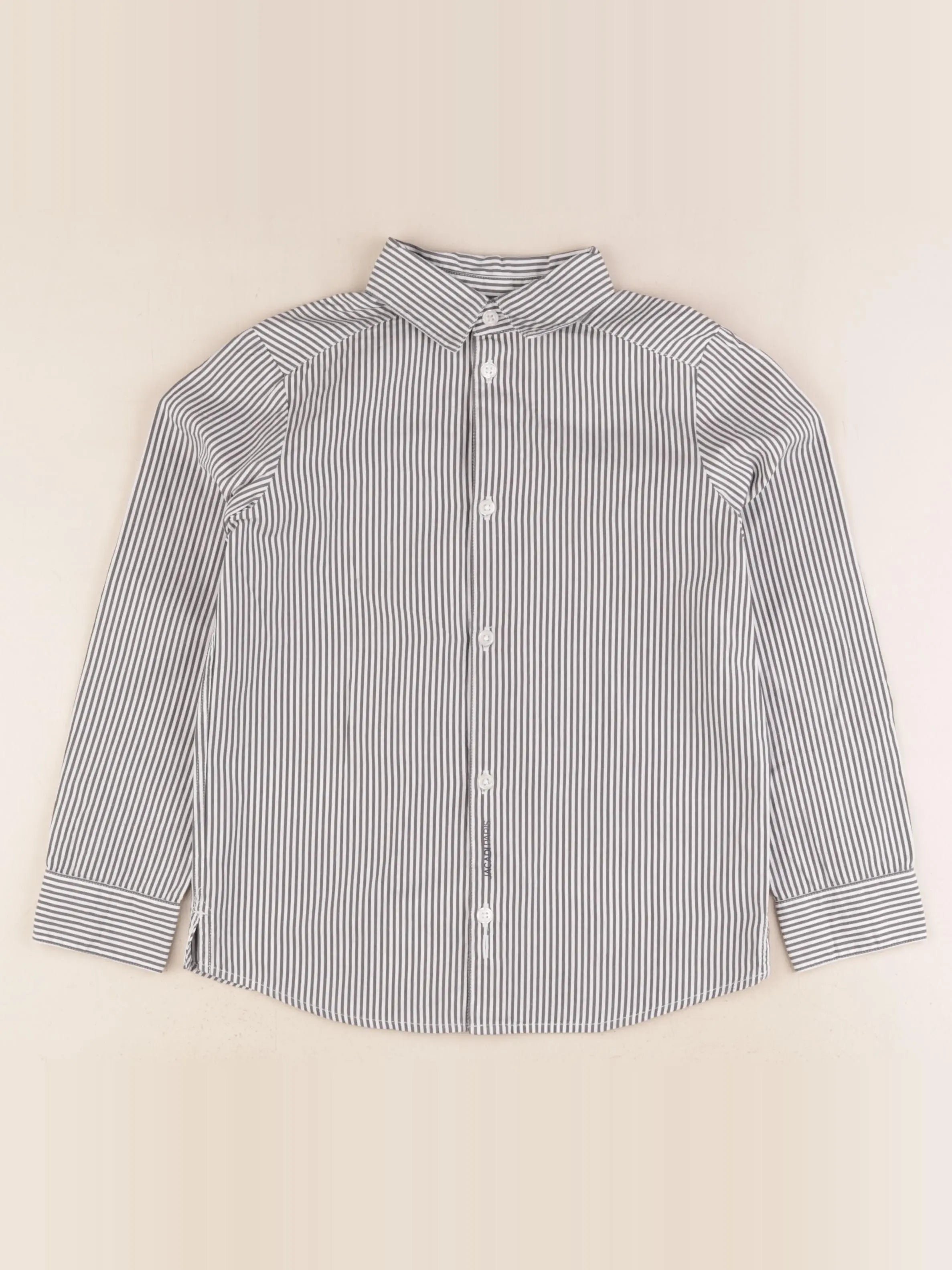 Jacadi - chemise blanc, gris - 8 ans