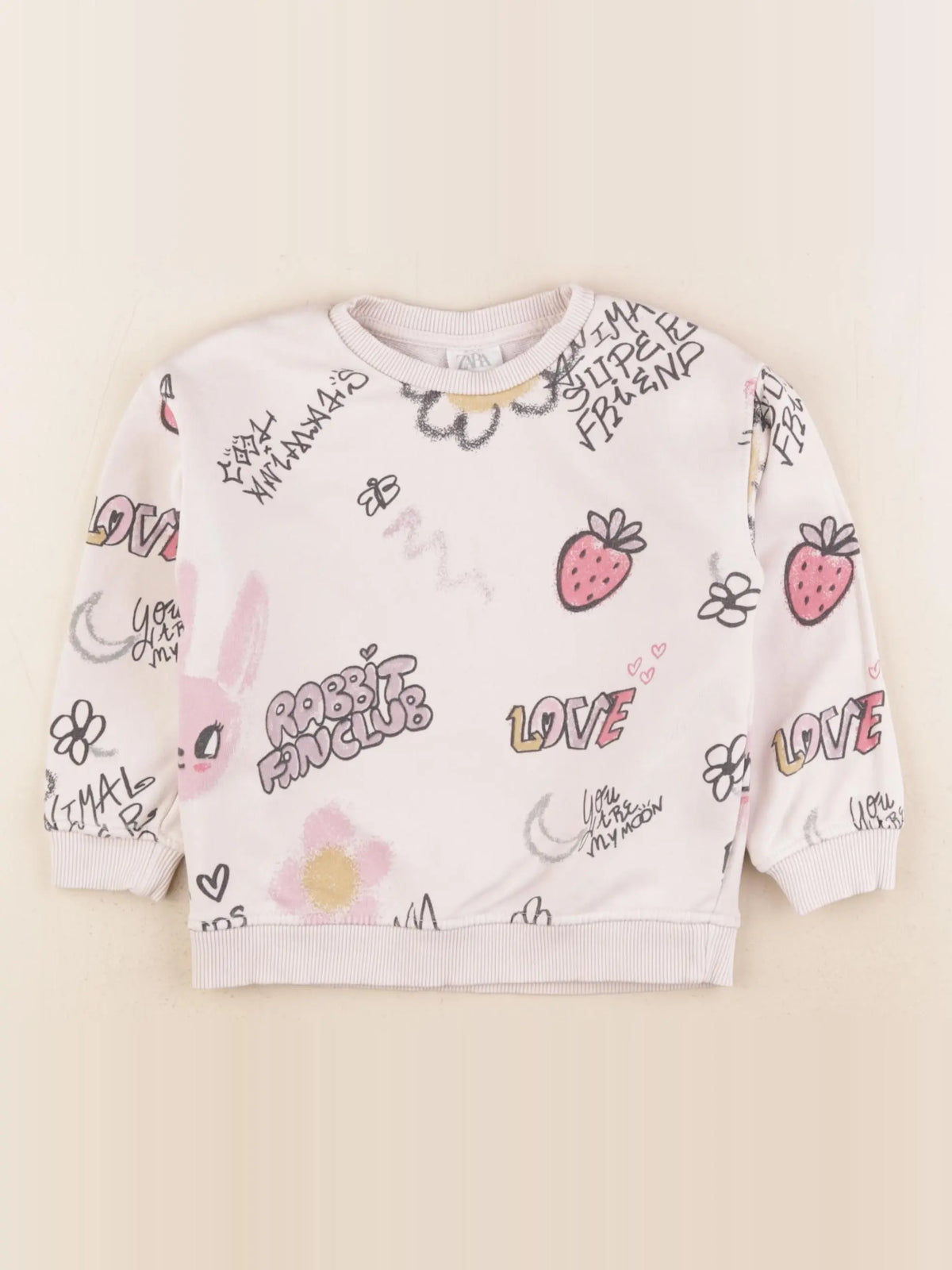 Zara - sweat multicolore - 18/24 mois