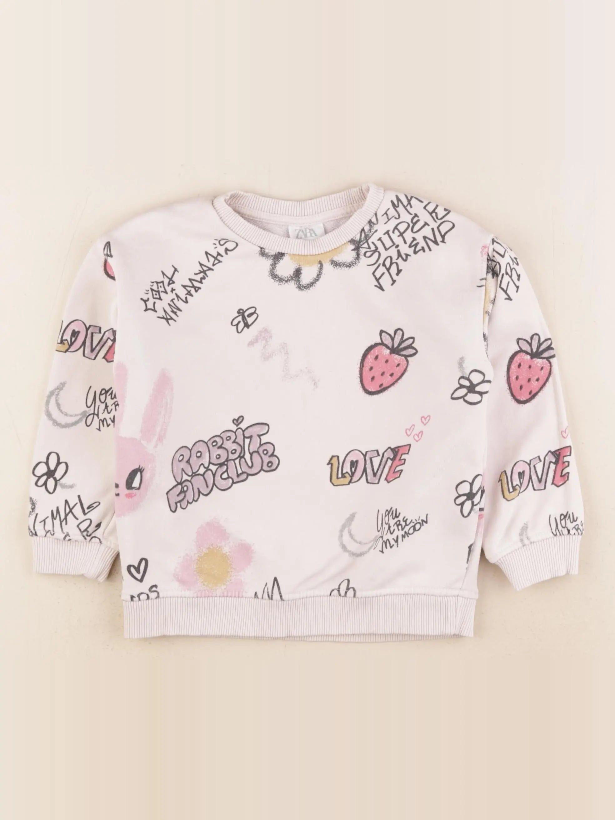 Zara - sweat multicolore - 18/24 mois