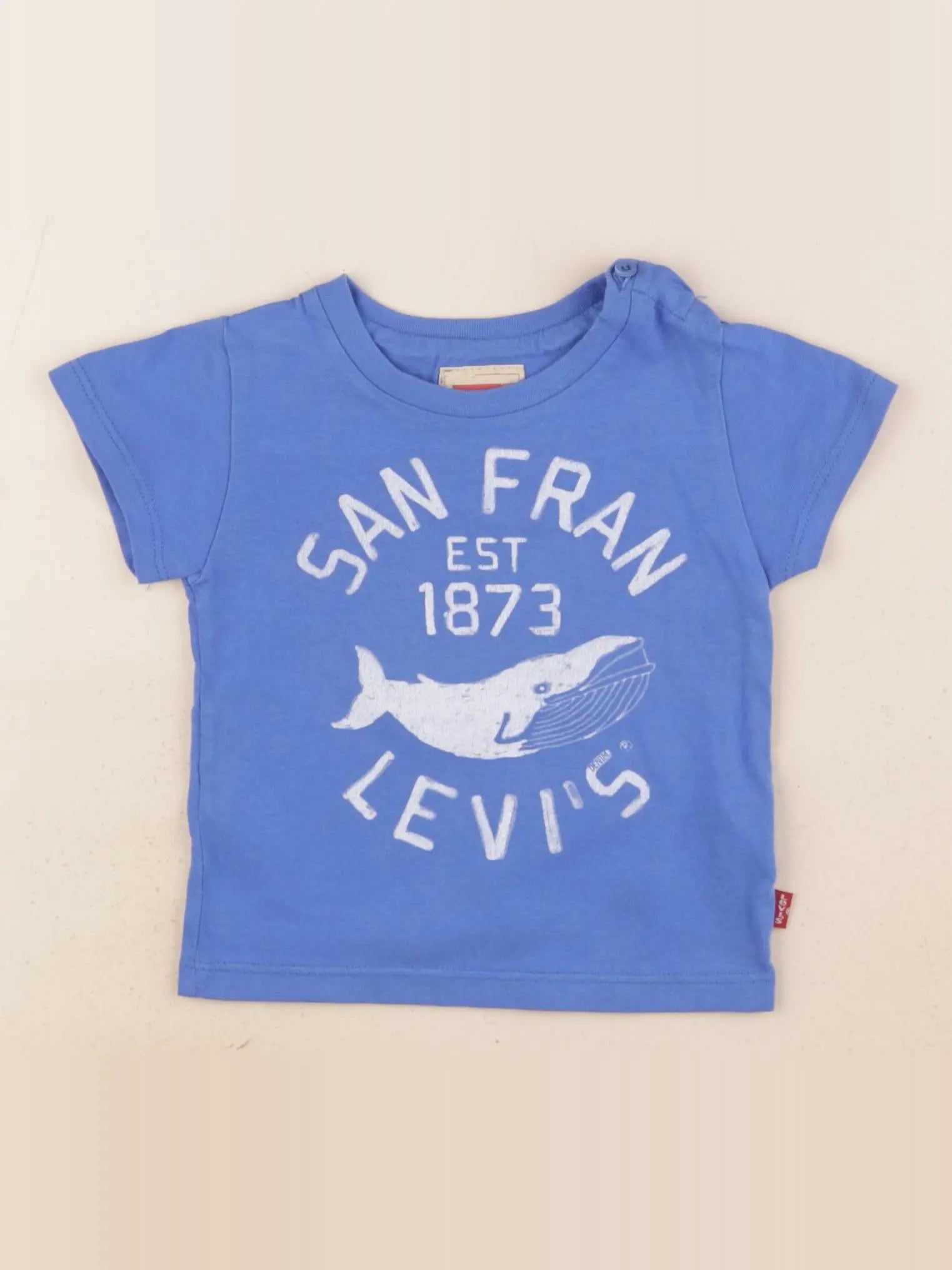 Levi's - tee-shirt bleu - 12 mois