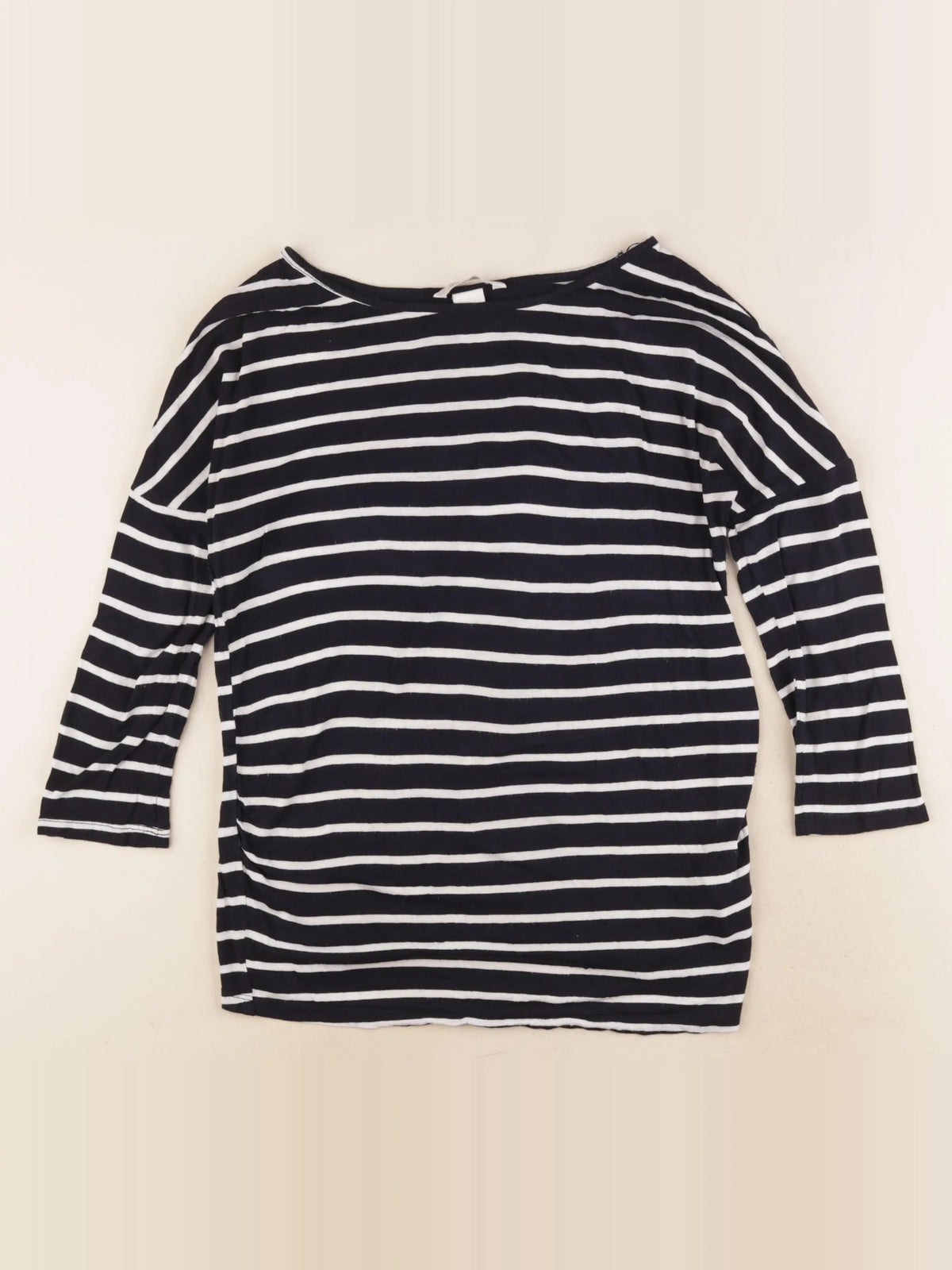 H&M - tee-shirt grossesse bleu, blanc - 34