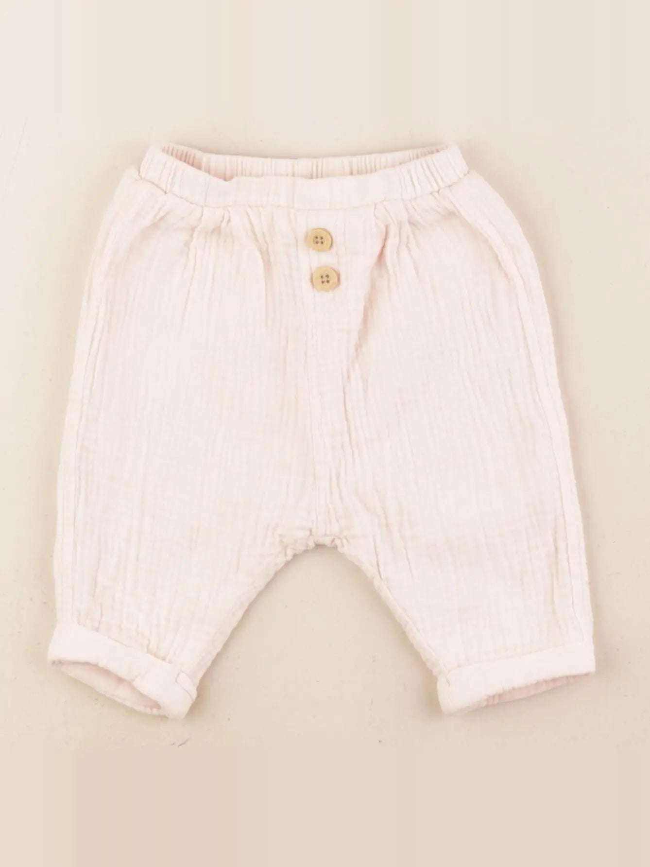 Vertbaudet - pantalon rose - 3 mois