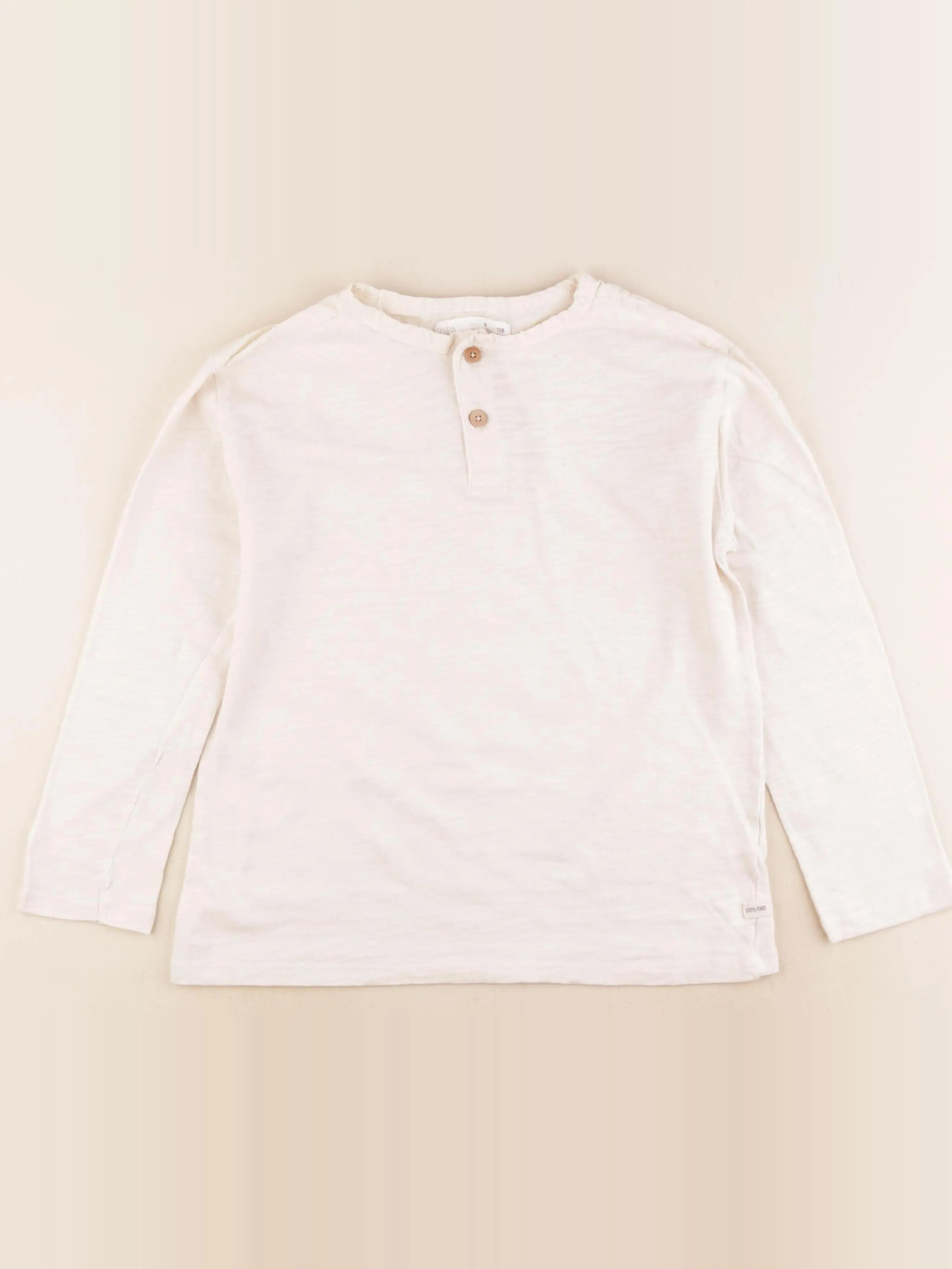 Zara - tee-shirt beige - 8 ans