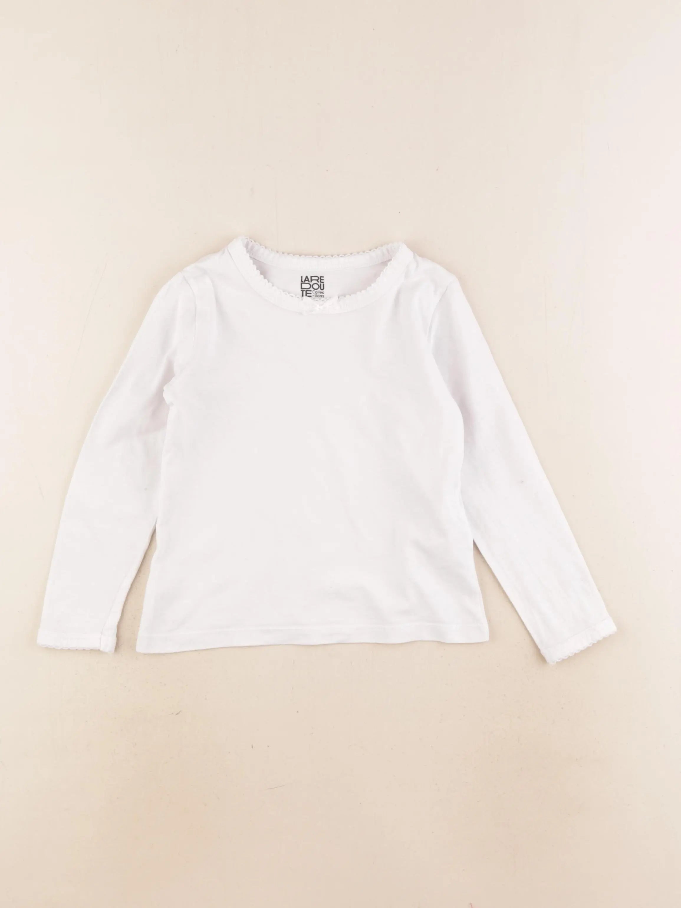 La Redoute - maillot de corps blanc - 4/5 ans