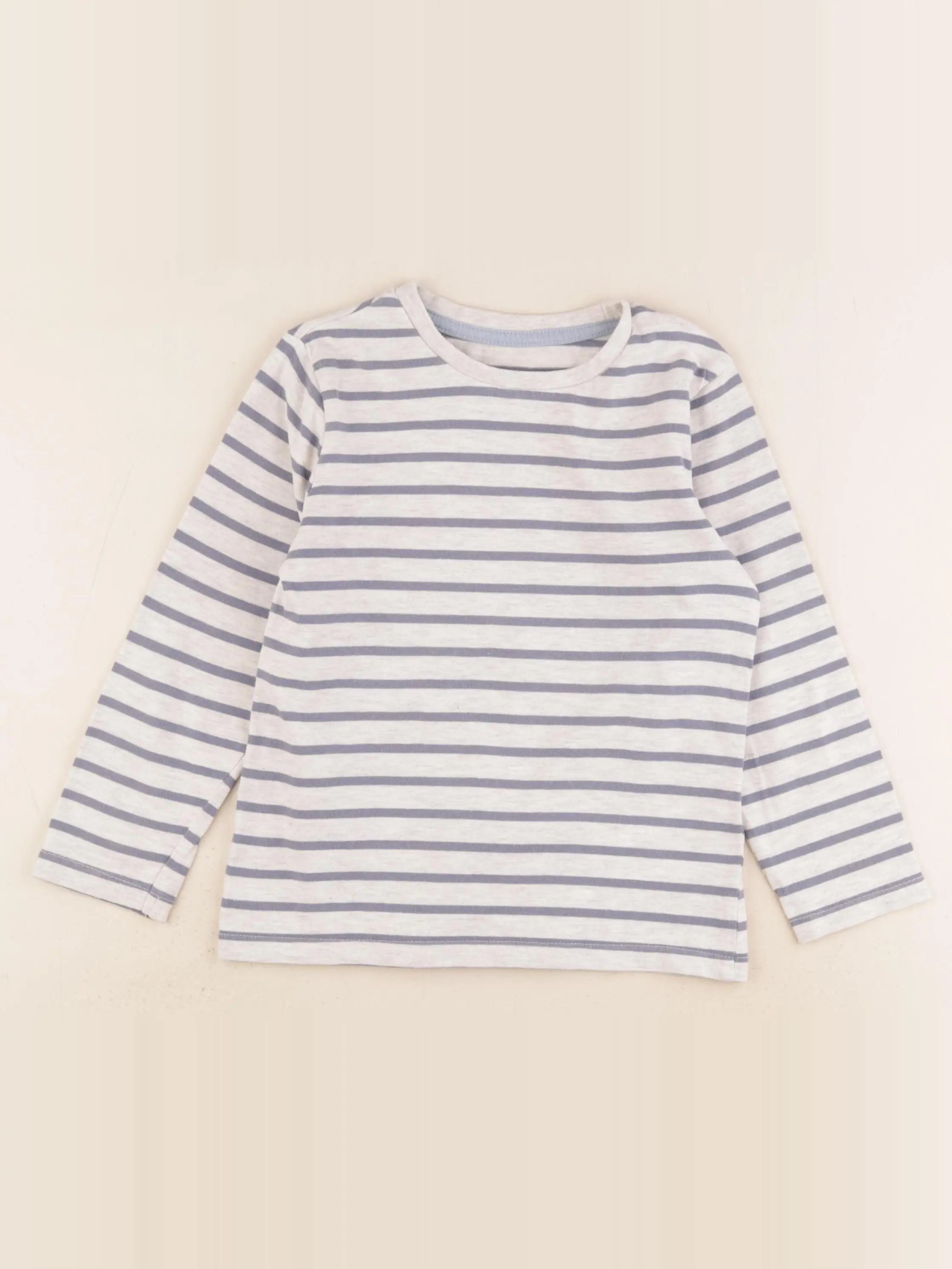 Vertbaudet - tee-shirt bleu, gris - 5 ans