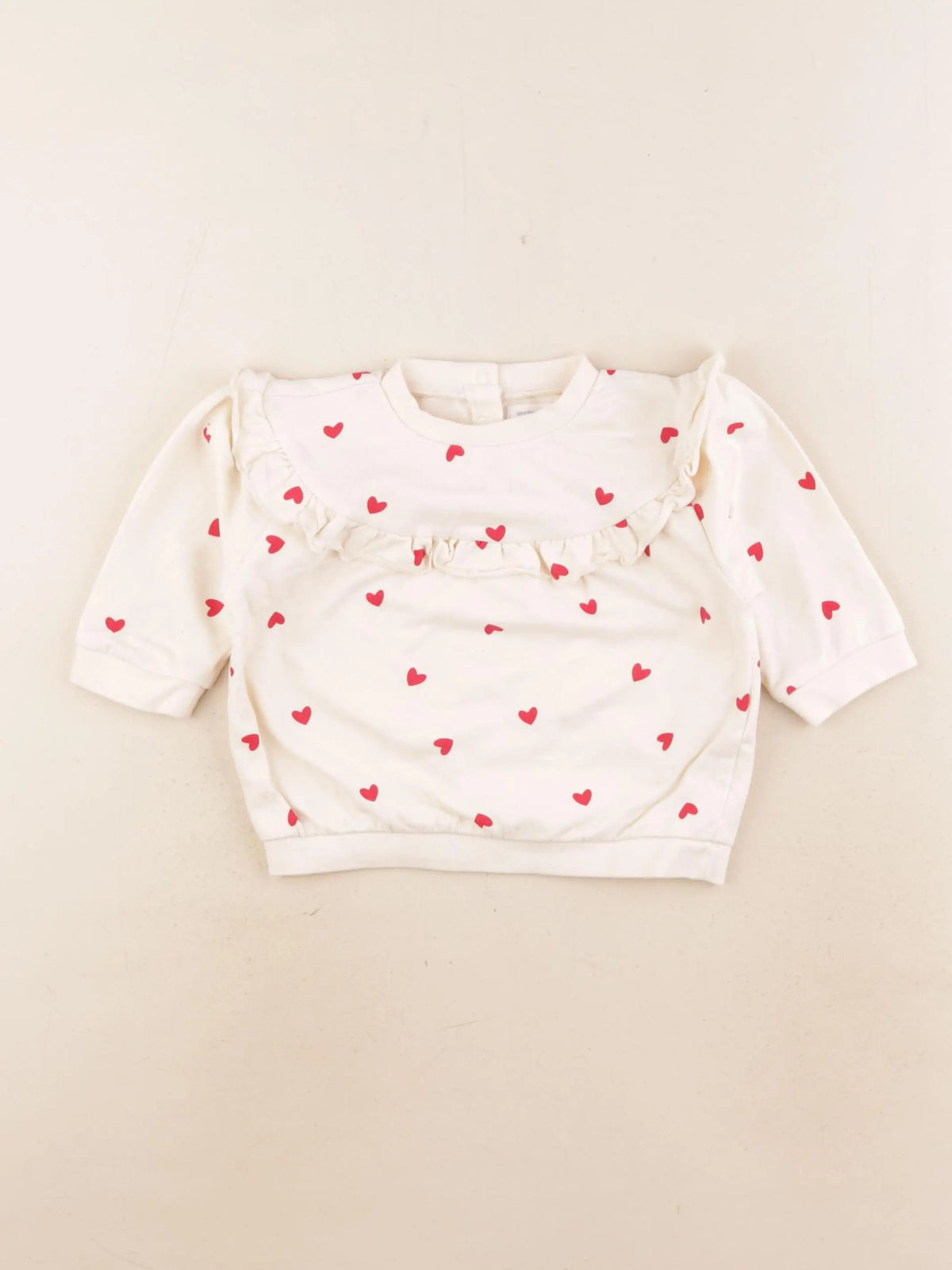 Vertbaudet - sweat beige - 12 mois