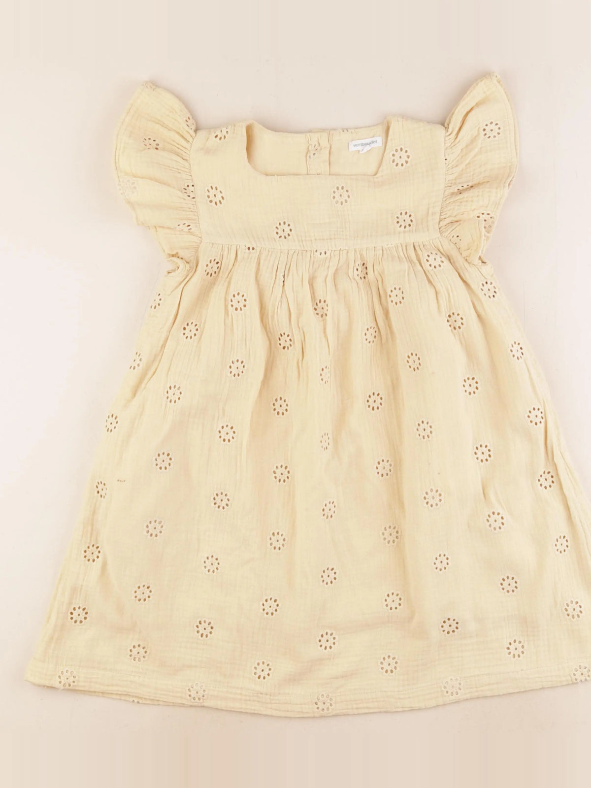 Vertbaudet - robe jaune - 8 ans