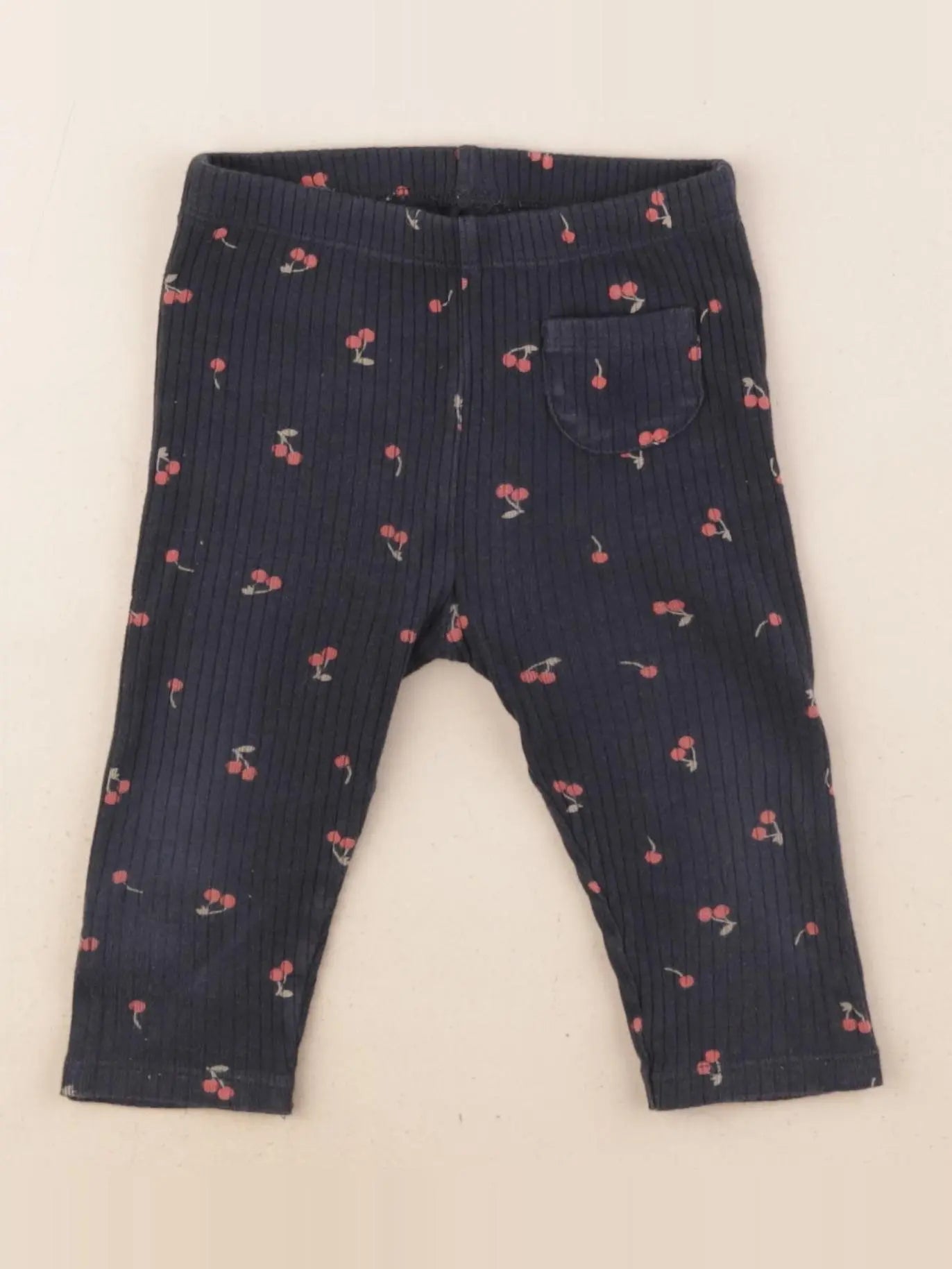 Vertbaudet - legging bleu - 12 mois
