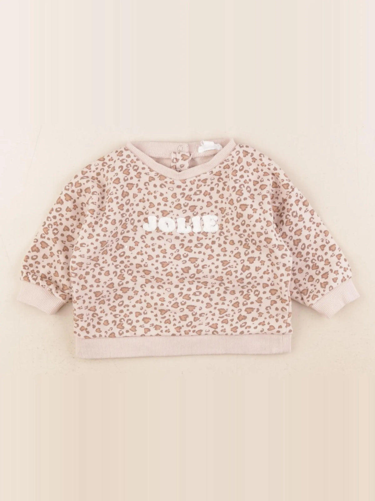 Vertbaudet - sweat marron - 24 mois