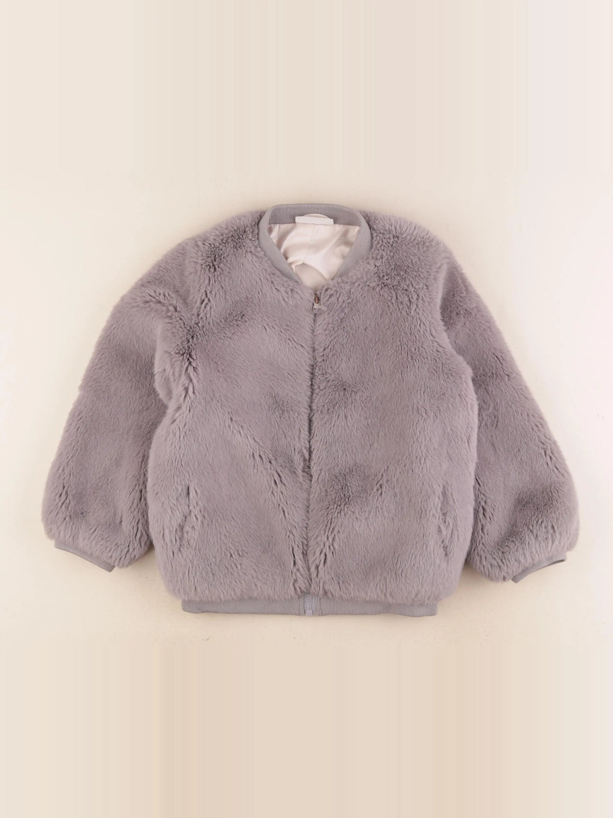 The little white company - veste doublé gris - 5/6 ans