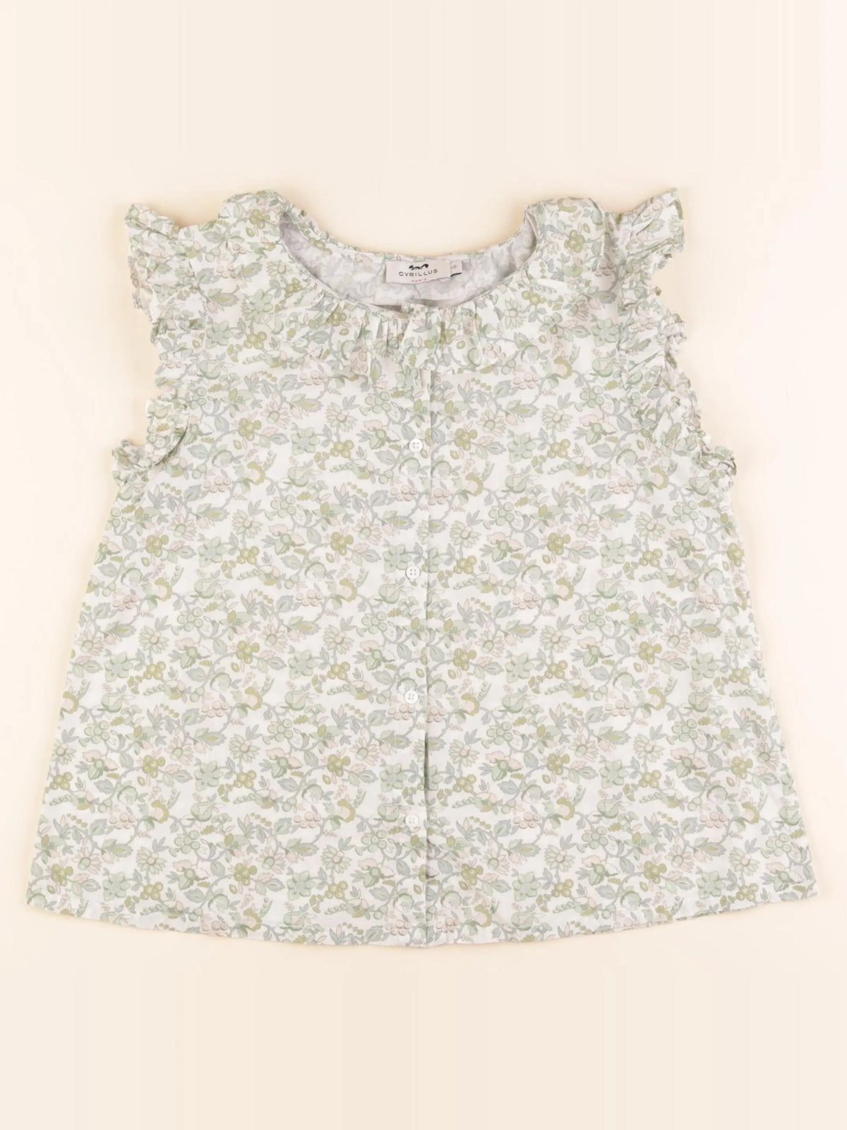 Cyrillus - blouse vert - 10 ans