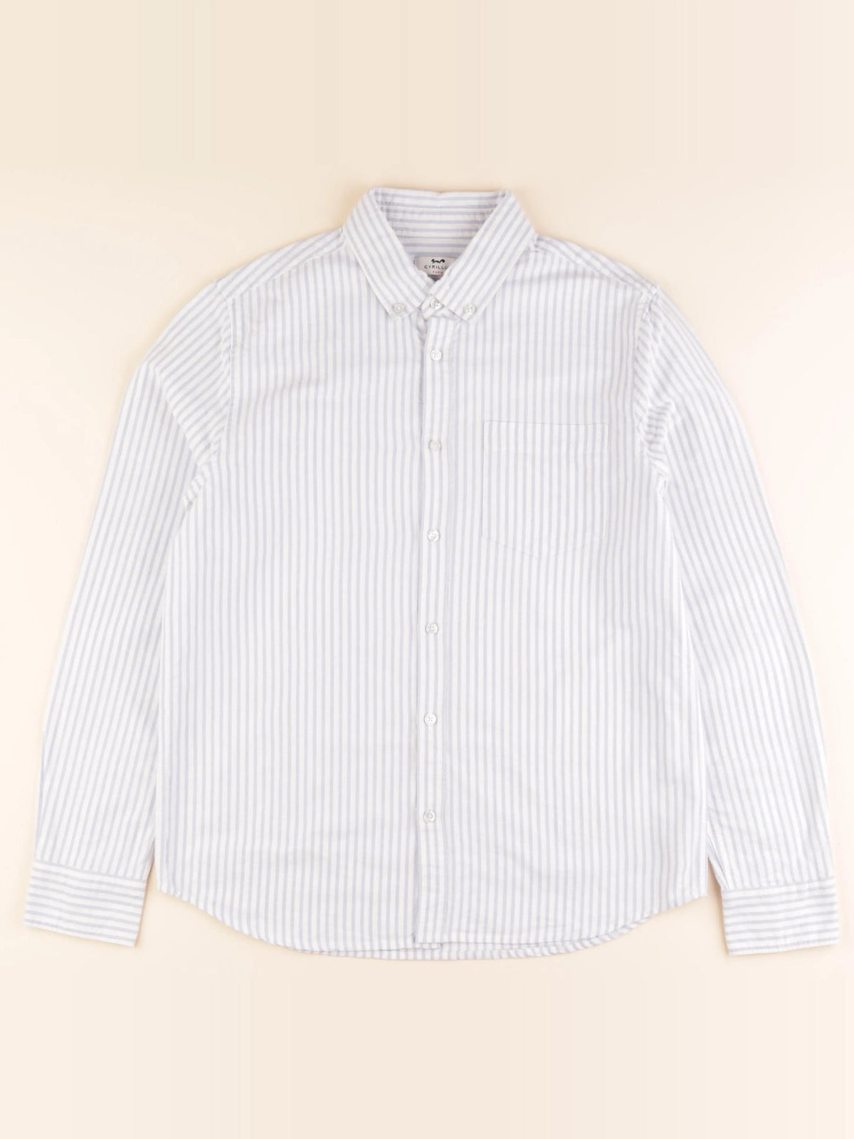 Cyrillus - chemise blanc, bleu - 16 ans