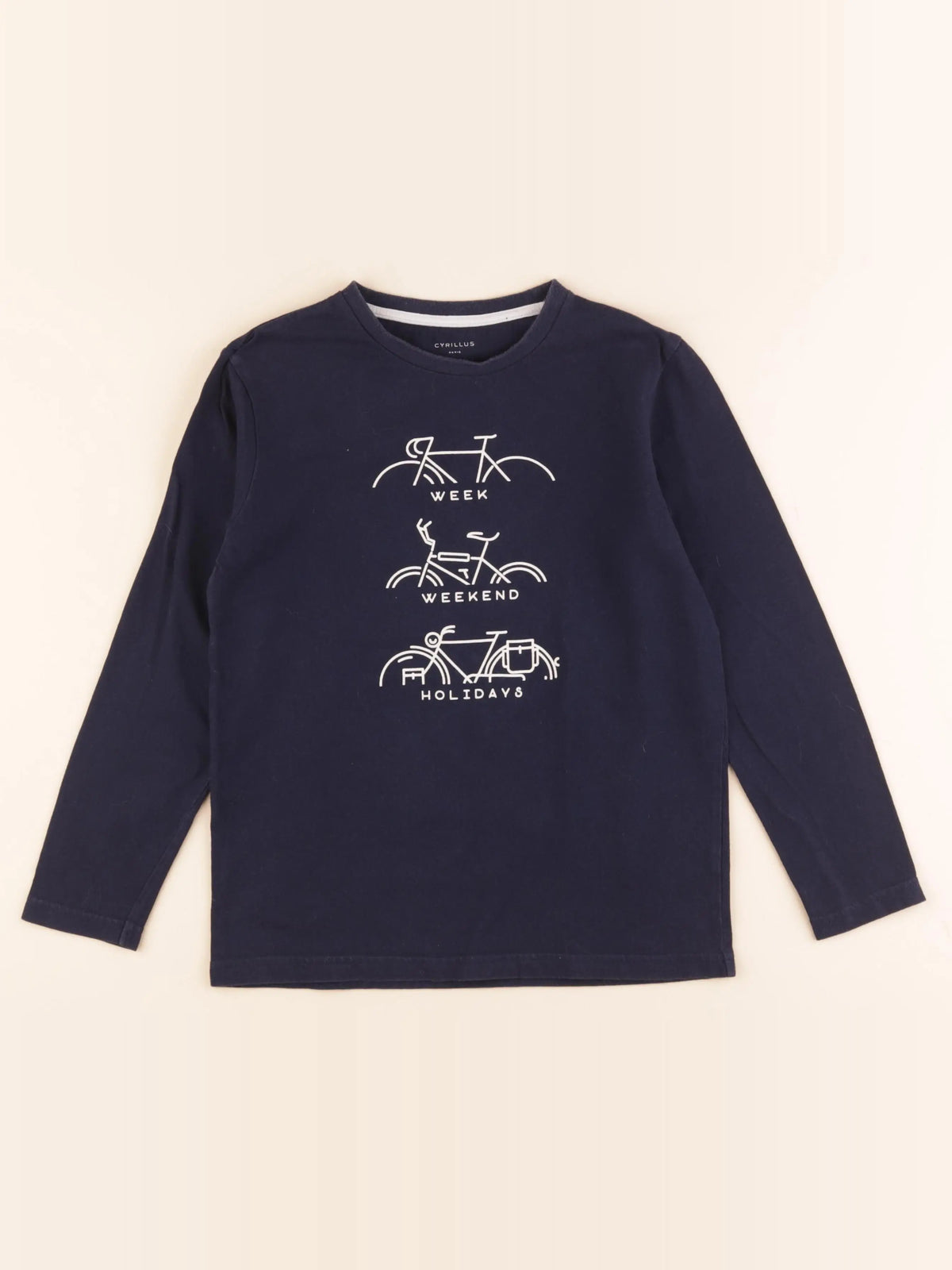 Cyrillus - tee-shirt bleu - 10 ans