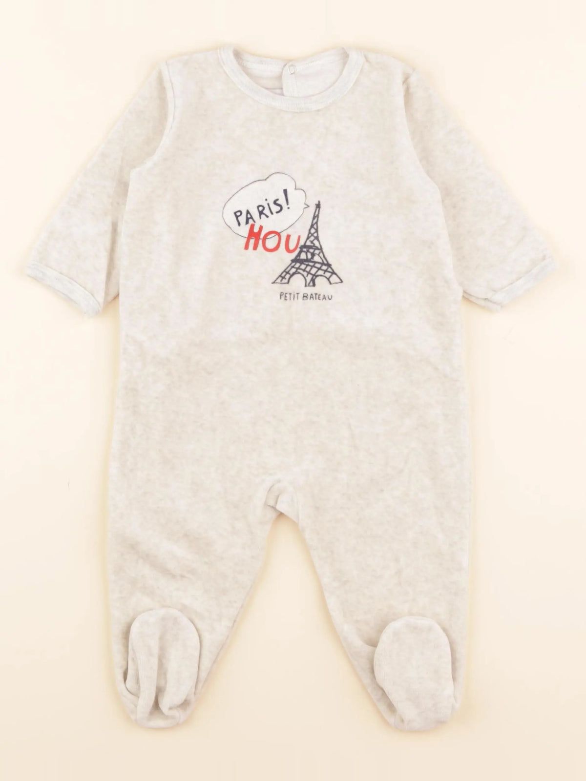 Pyjama velours beige