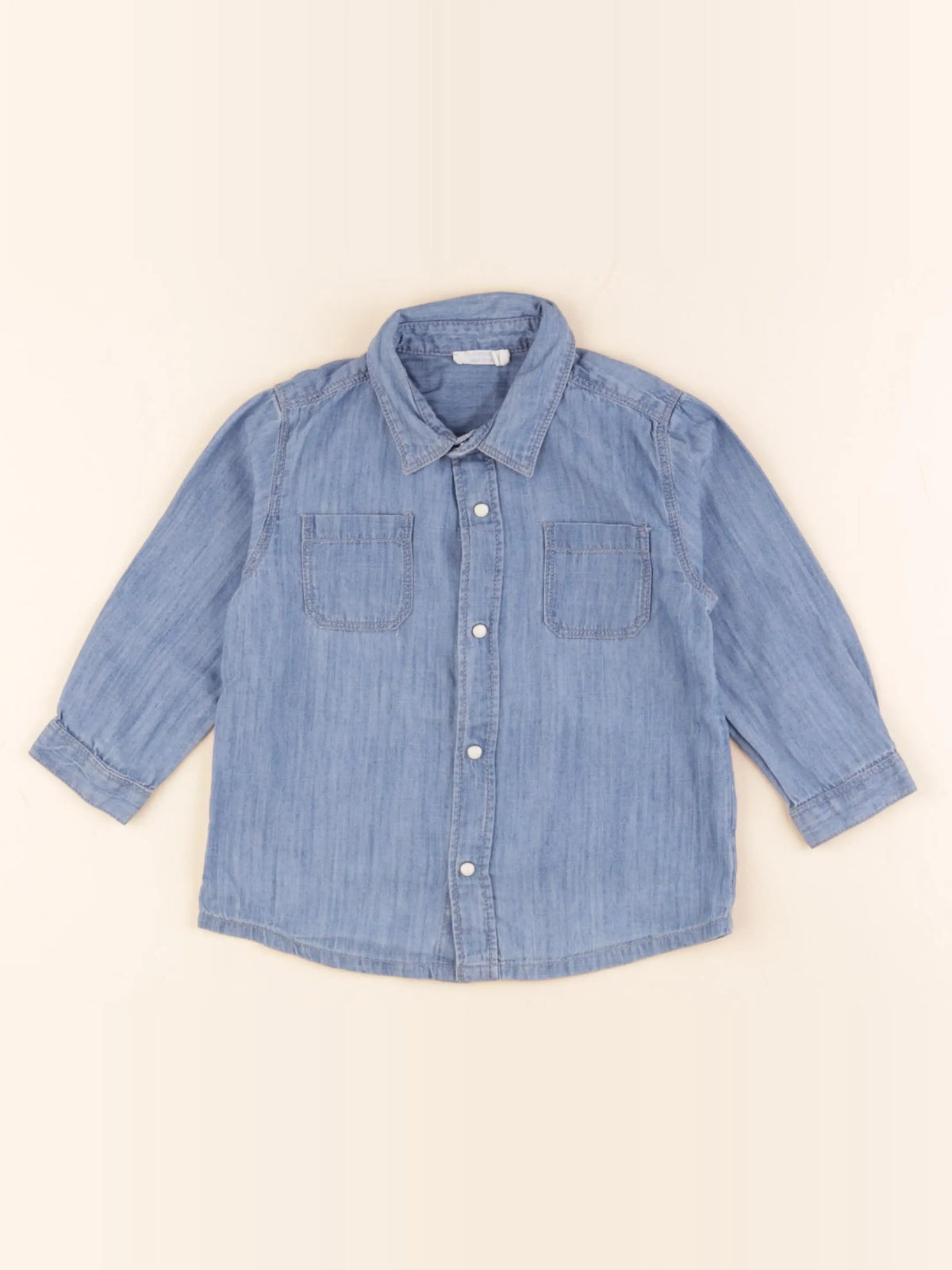 Boutchou - chemise bleu - 18 mois
