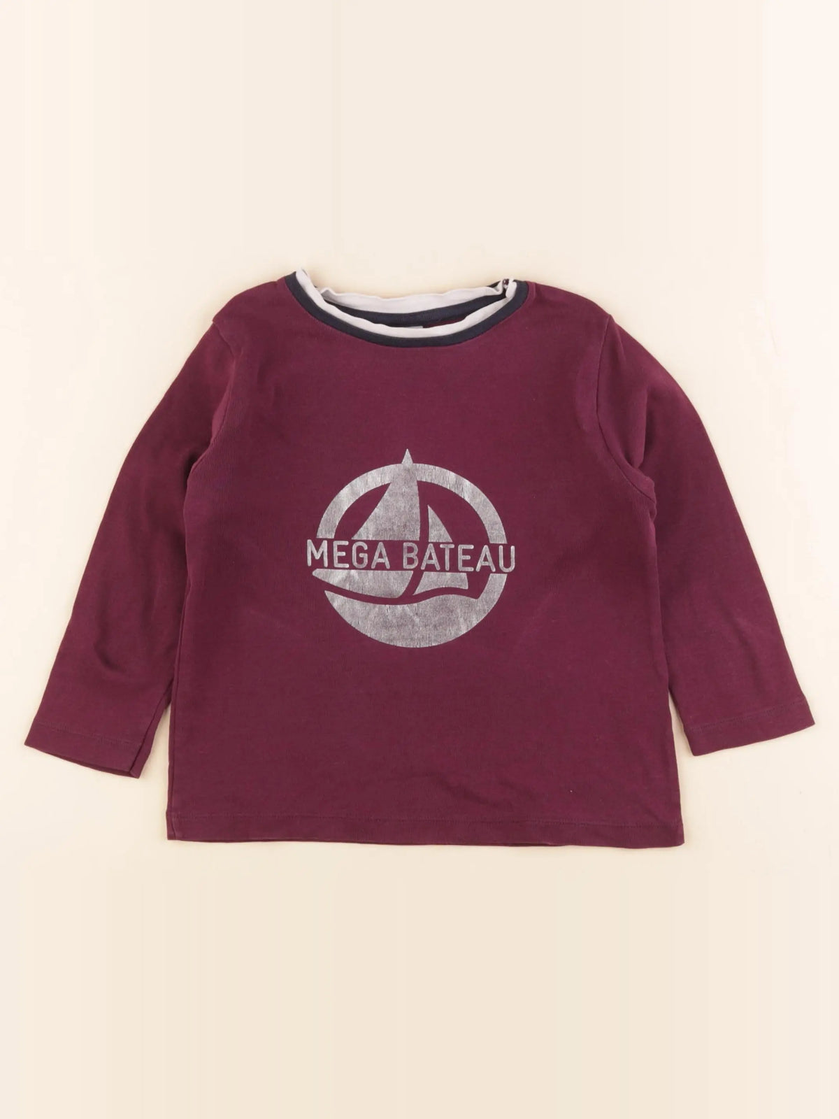 Petit Bateau - tee-shirt violet - 3 ans