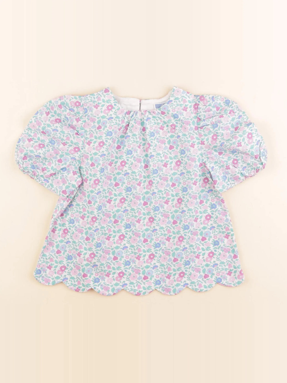 Jacadi - blouse liberty blanc, bleu - 4 ans
