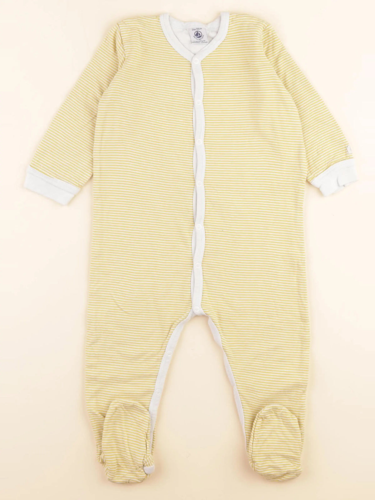 Pyjama coton jaune