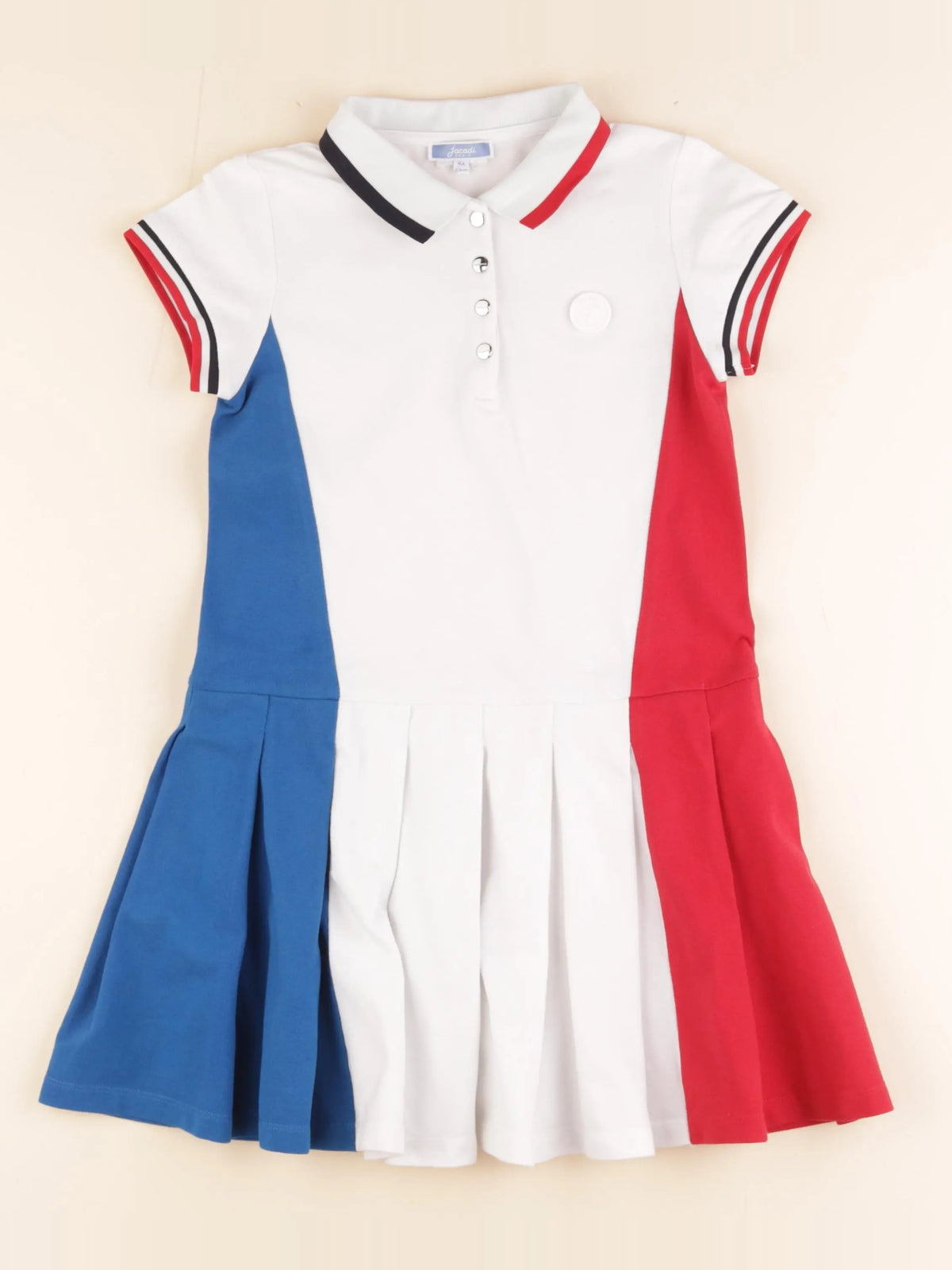 Jacadi - robe blanc, bleu - 8 ans