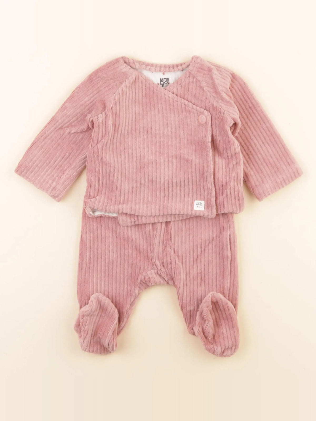 La Redoute - ensemble rose - 1 mois