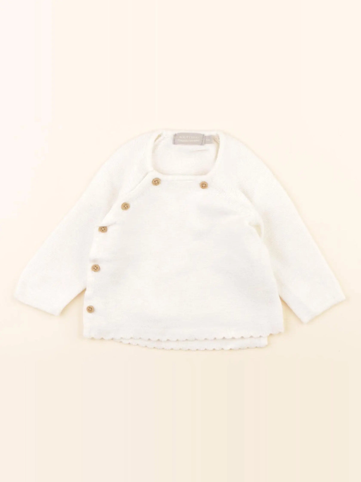 Boutchou - pull blanc - 1 mois